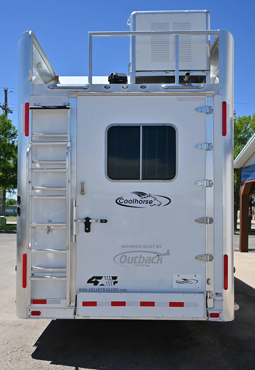 2024 4-Star 3 Horse Trailer 13.5' Outback Conversions LQ, Slide Out, Side Load, Integrated Pod