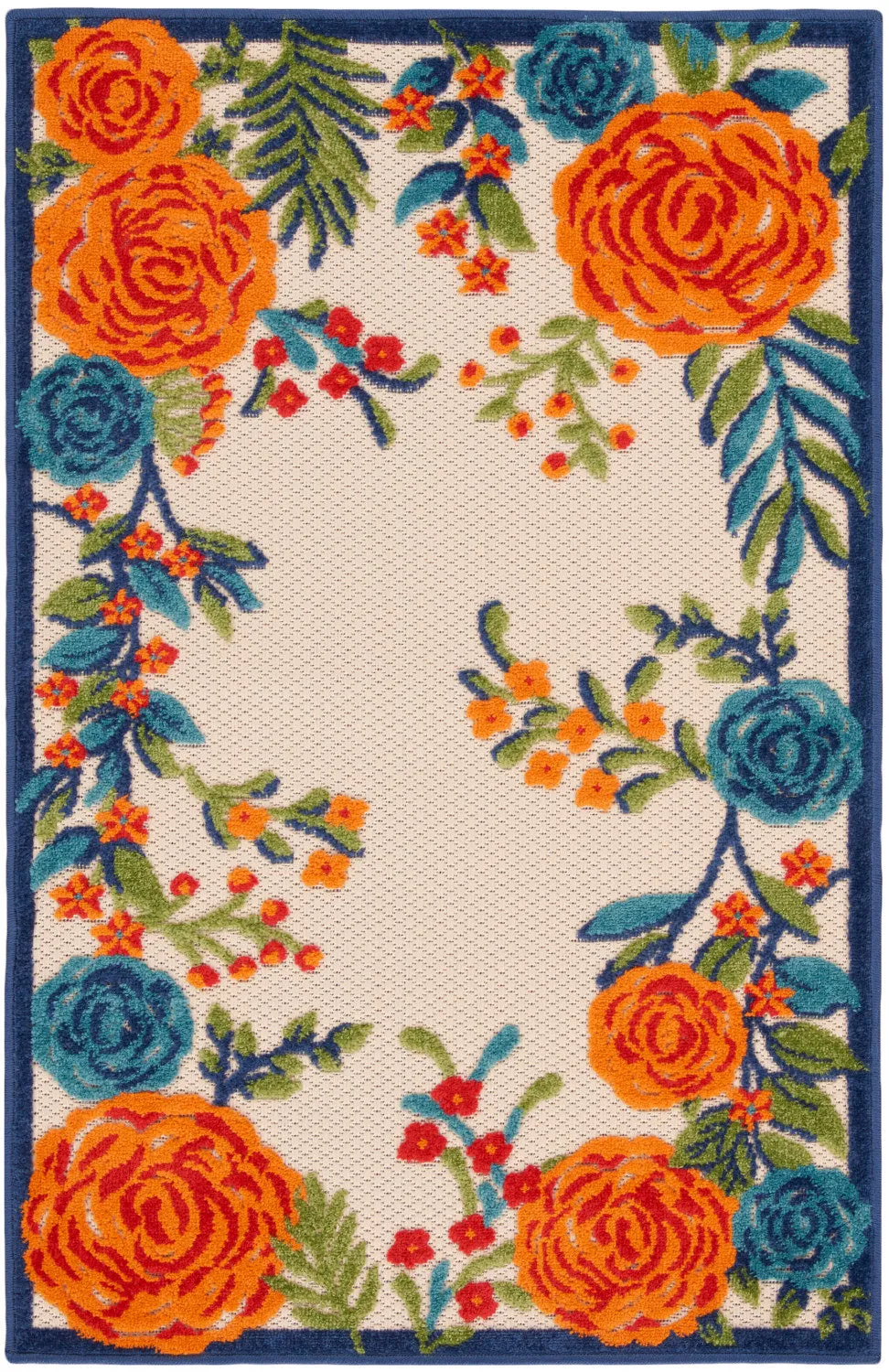 Aloha Multicolor Contemporary Indoor/Outdoor Rug