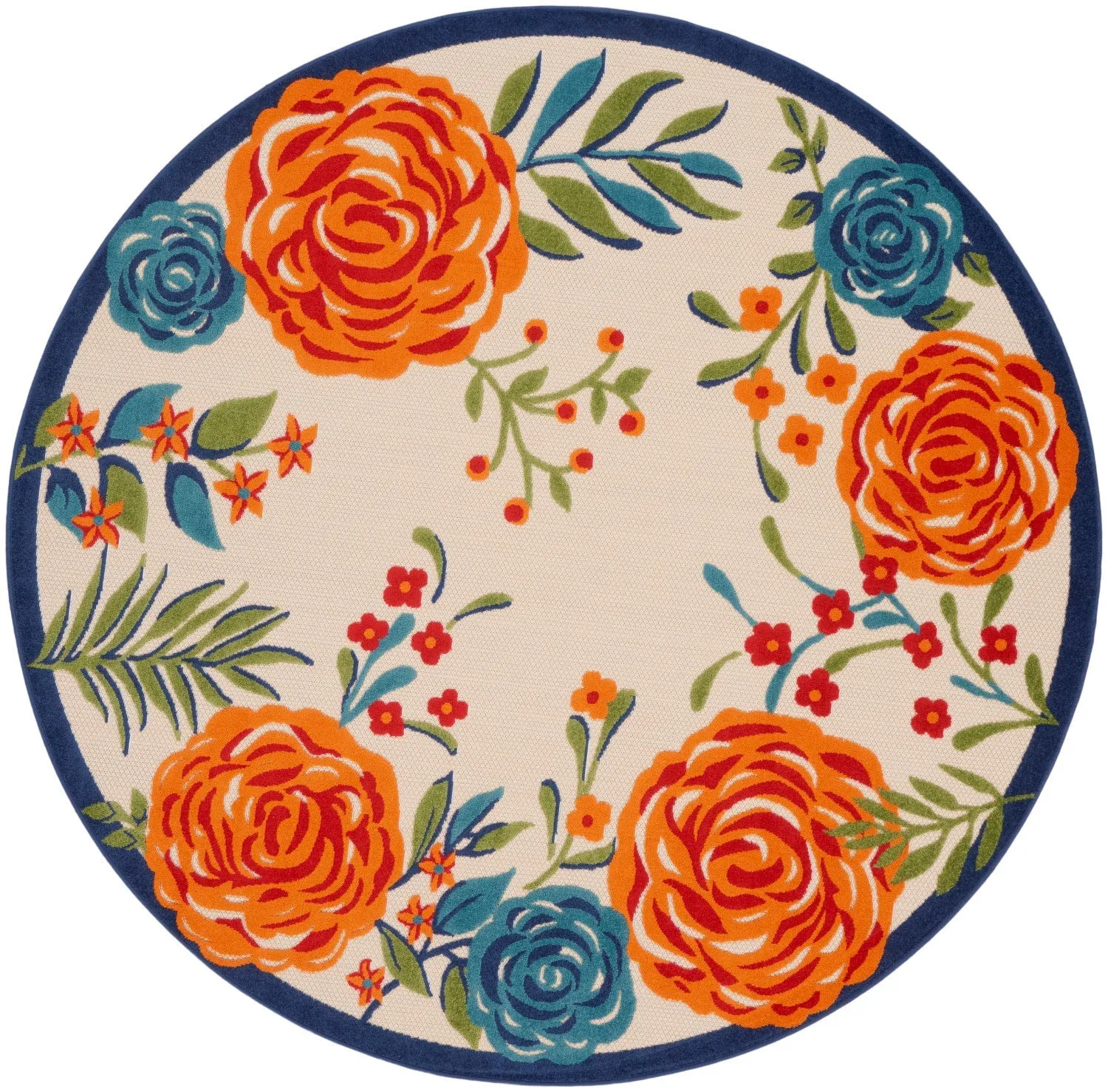 Aloha Multicolor Contemporary Indoor/Outdoor Rug