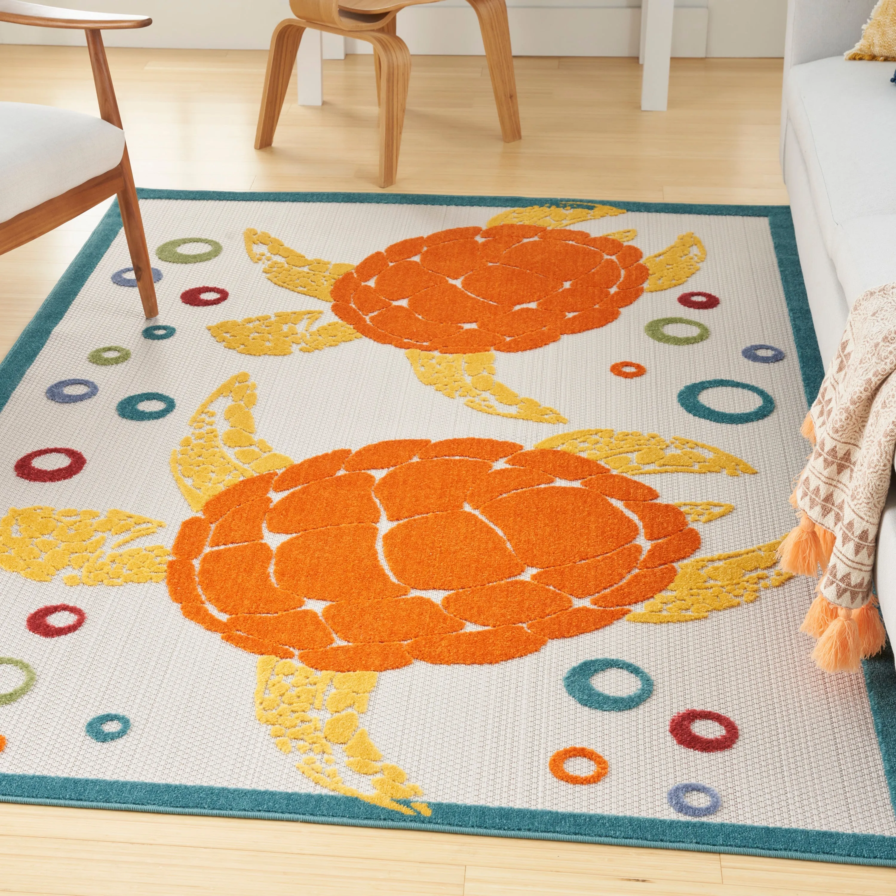 Aloha Teal Multi Rug