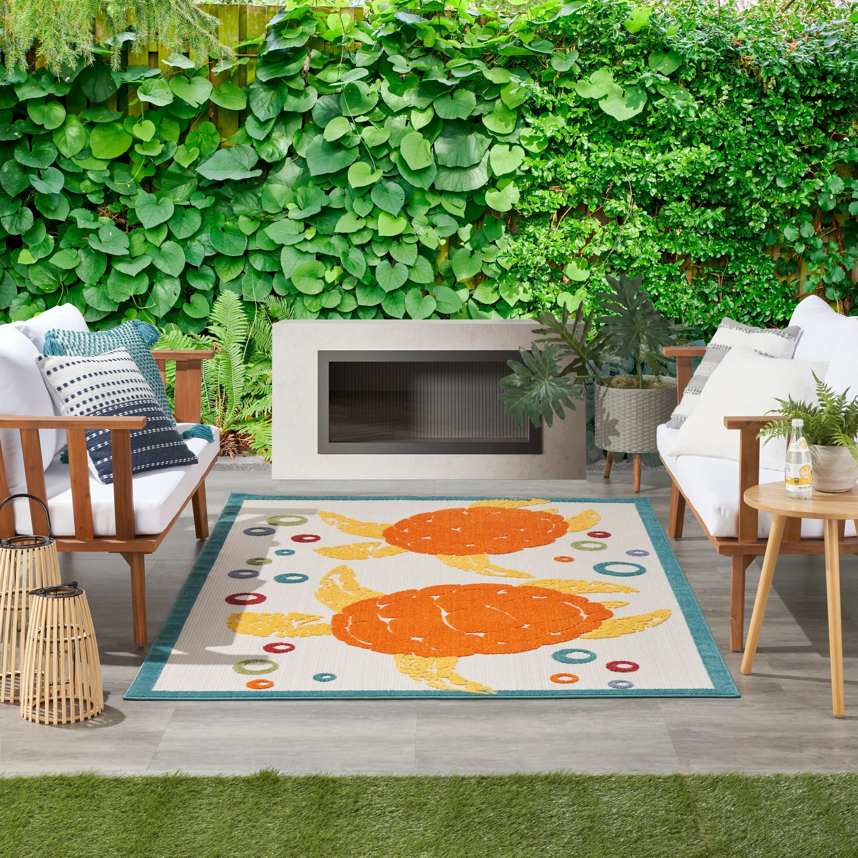 Aloha Teal Multi Rug