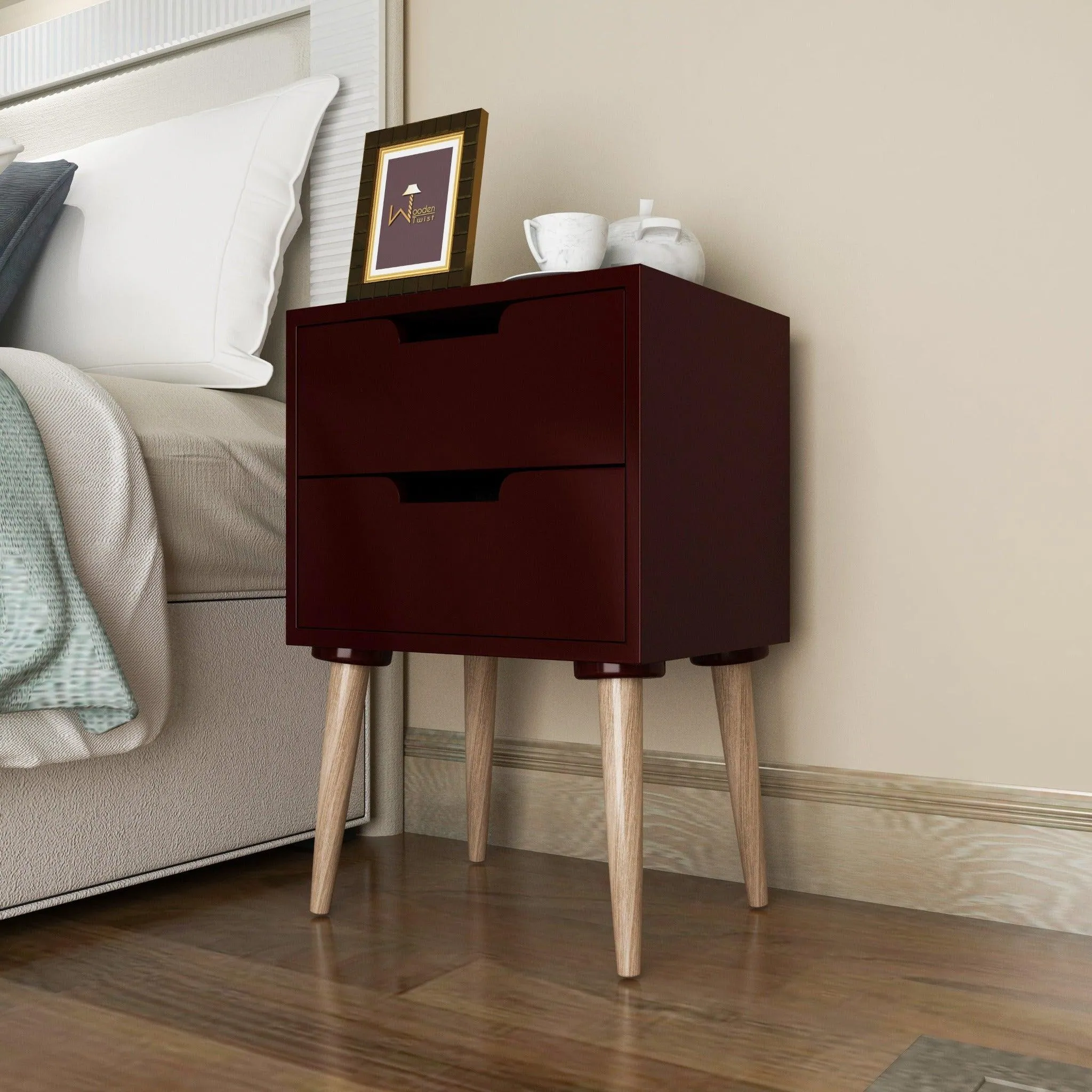 Amazing Bedside Table with Two Drawers