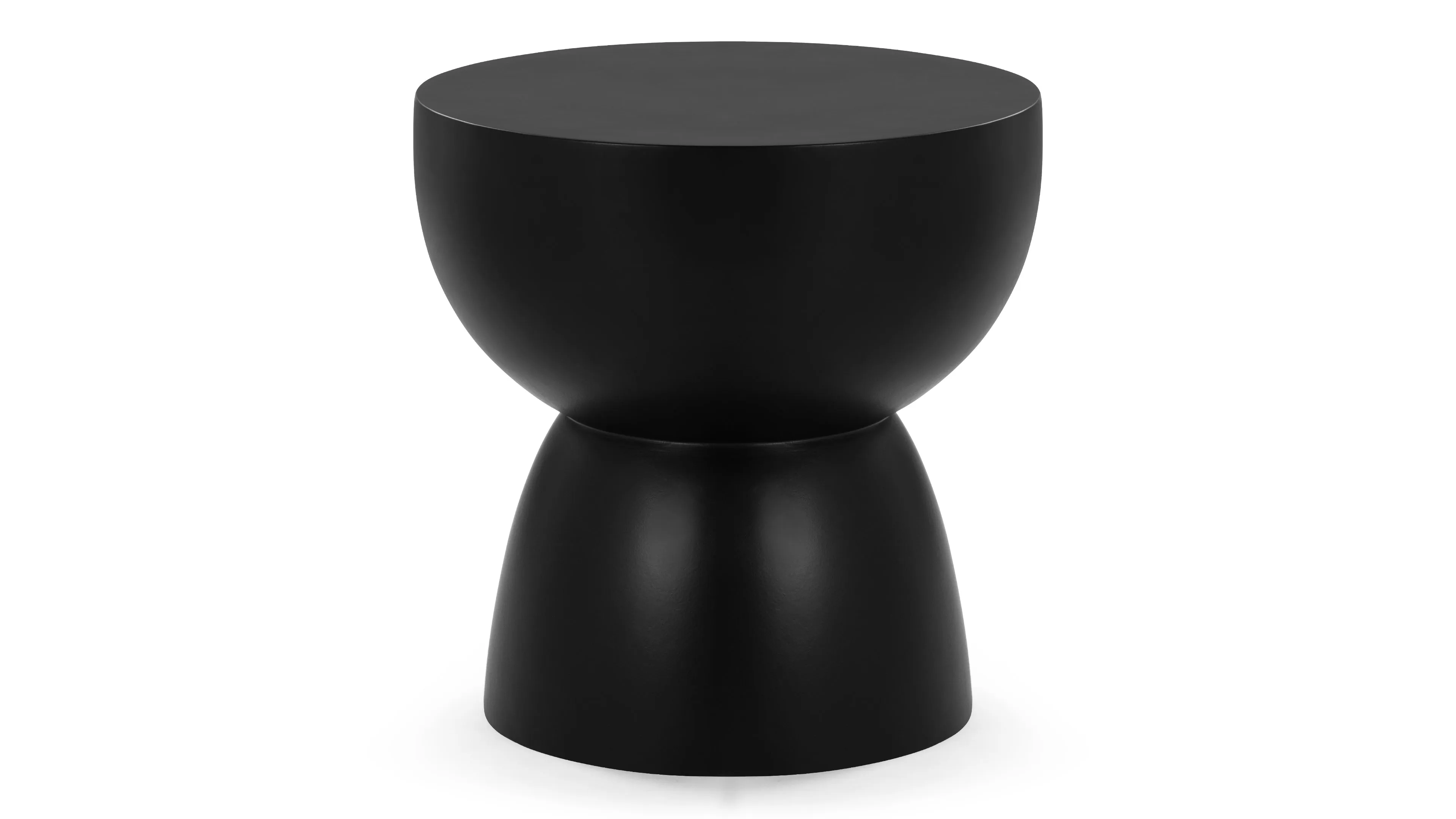 Optimized title: Stylish Aura Black Concrete Side Table