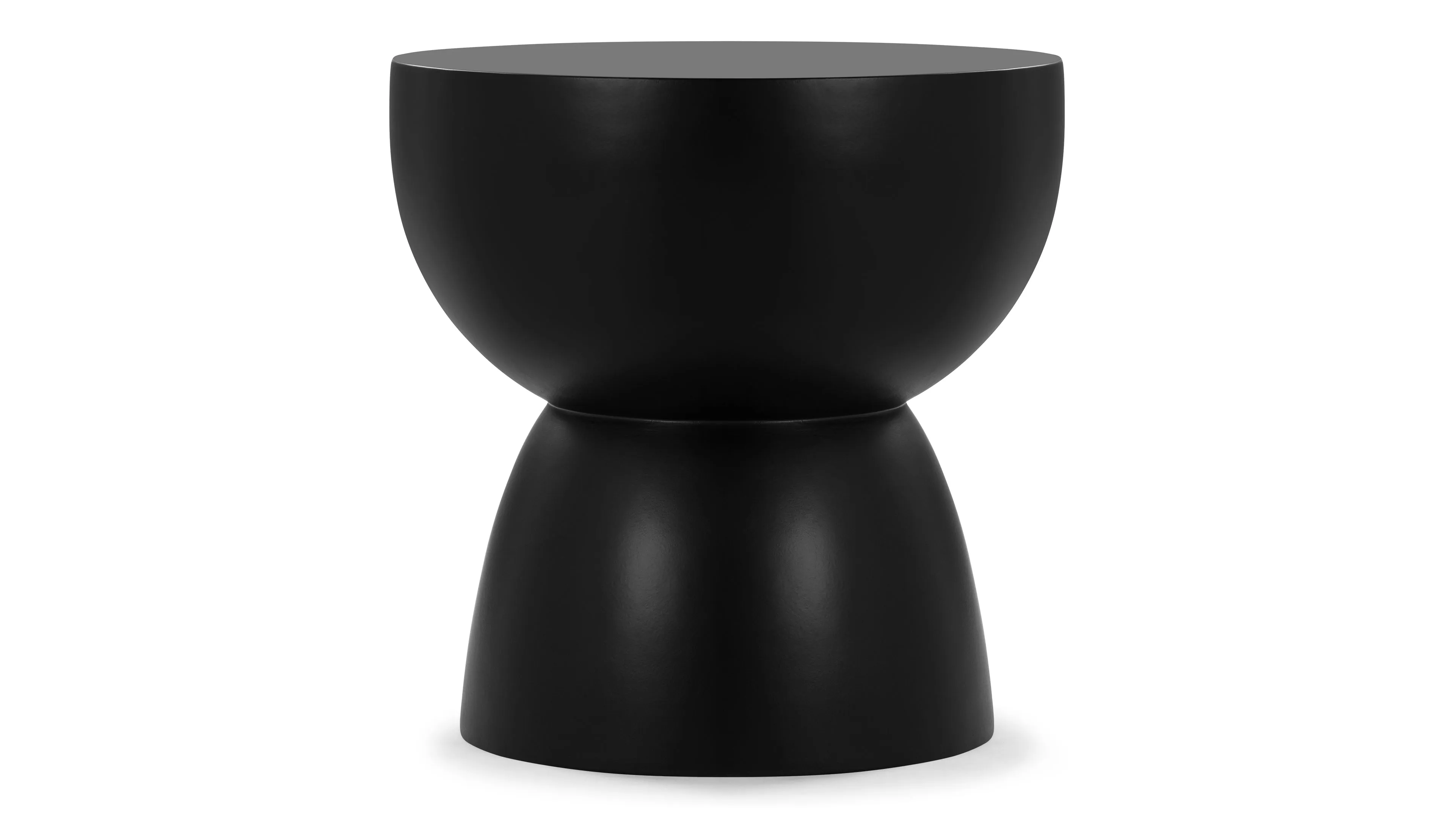 Optimized title: Stylish Aura Black Concrete Side Table