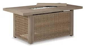 Beachcroft - Outdoor Fire Pit Table - Brown