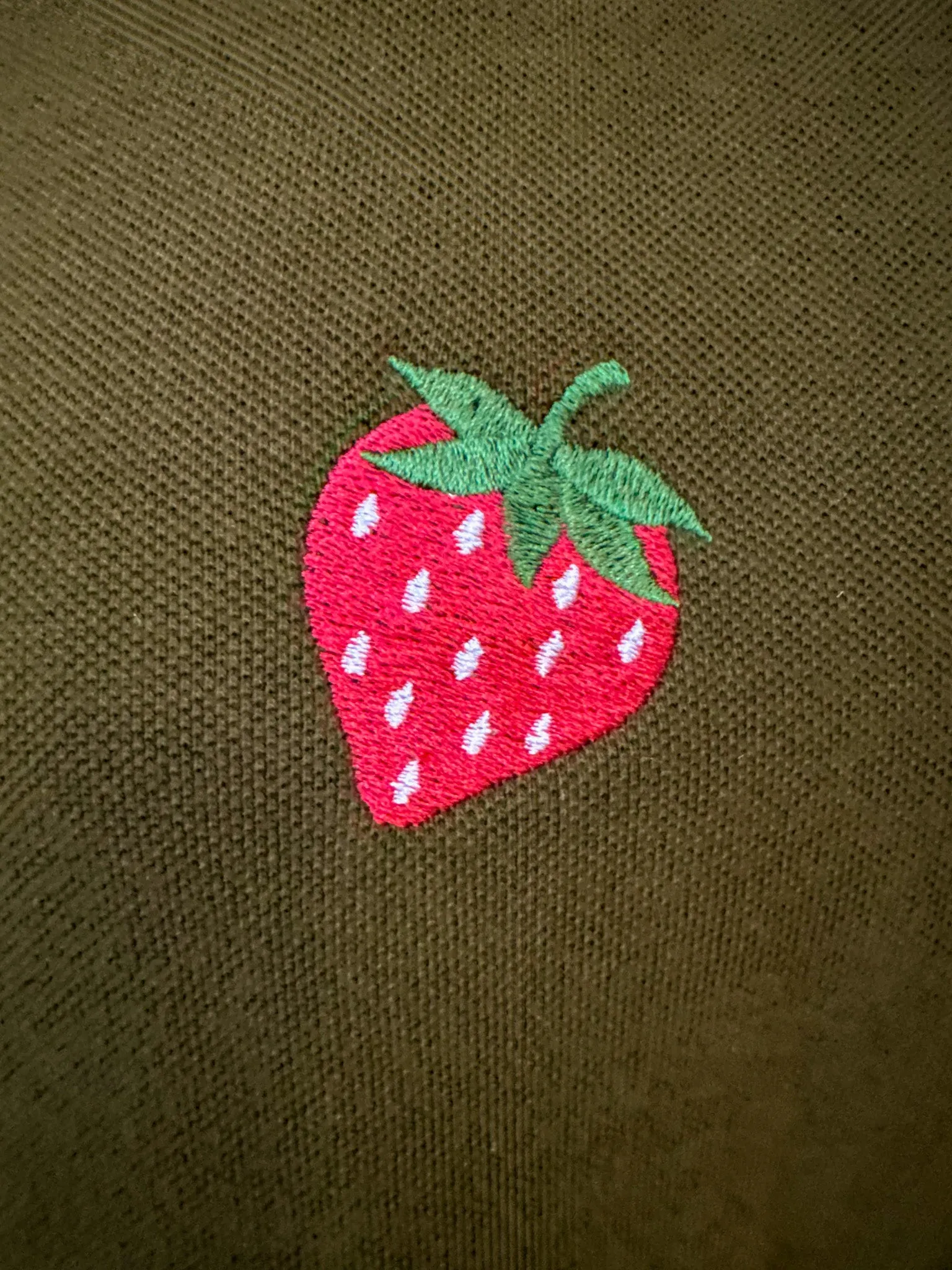 Burberry Strawberry Collared Long Sleeve 2XL