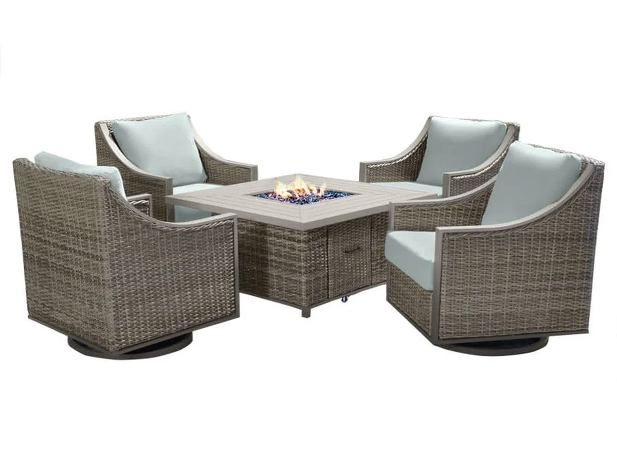 Corbin 5-pc Outdoor Fire Chat Set