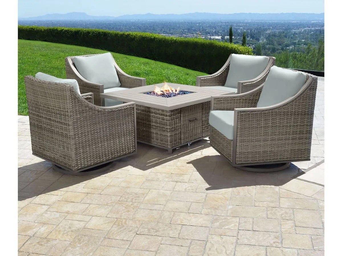 Corbin 5-pc Outdoor Fire Chat Set