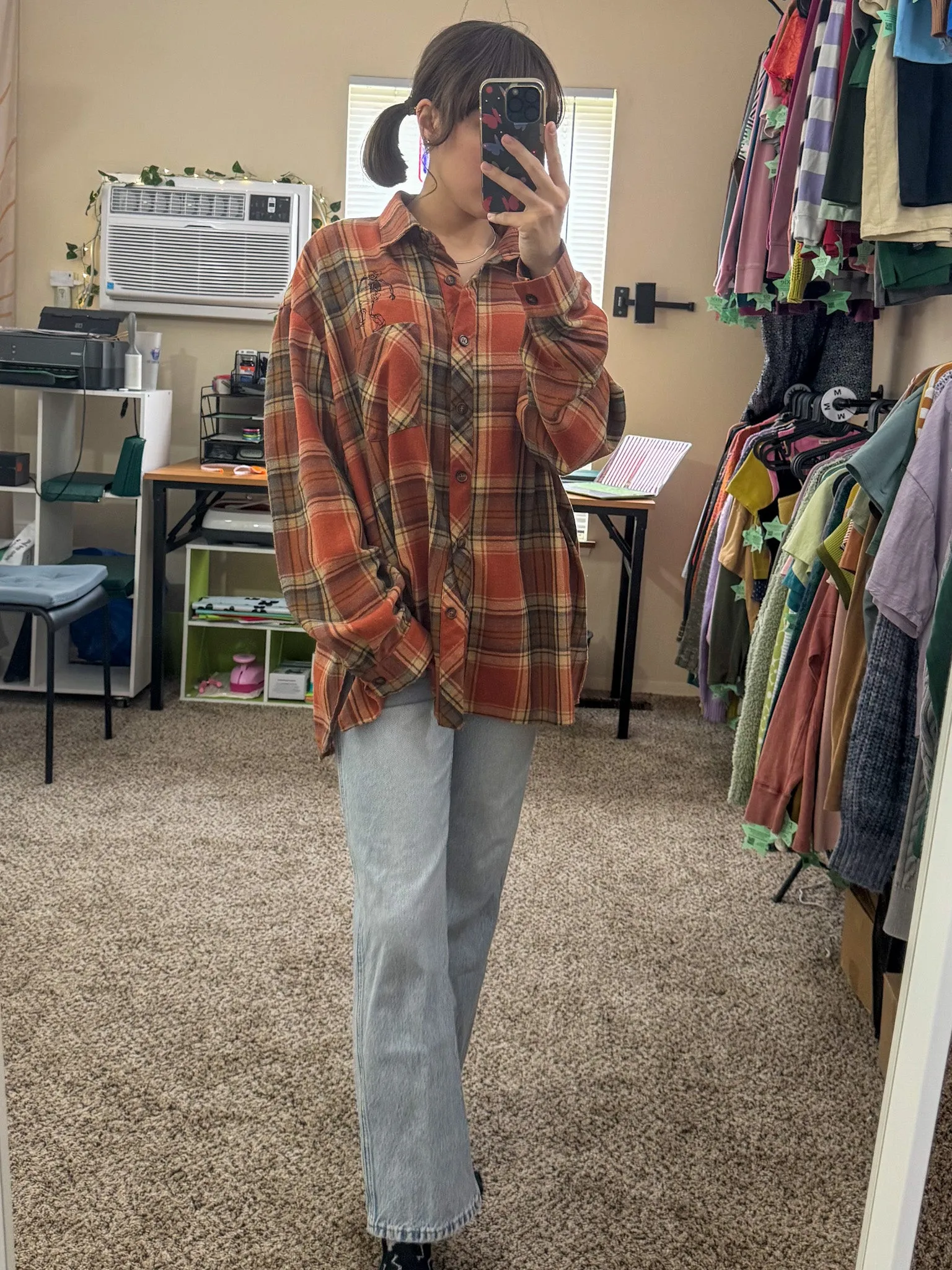 Cowboy Skeleton Flannel 2XL
