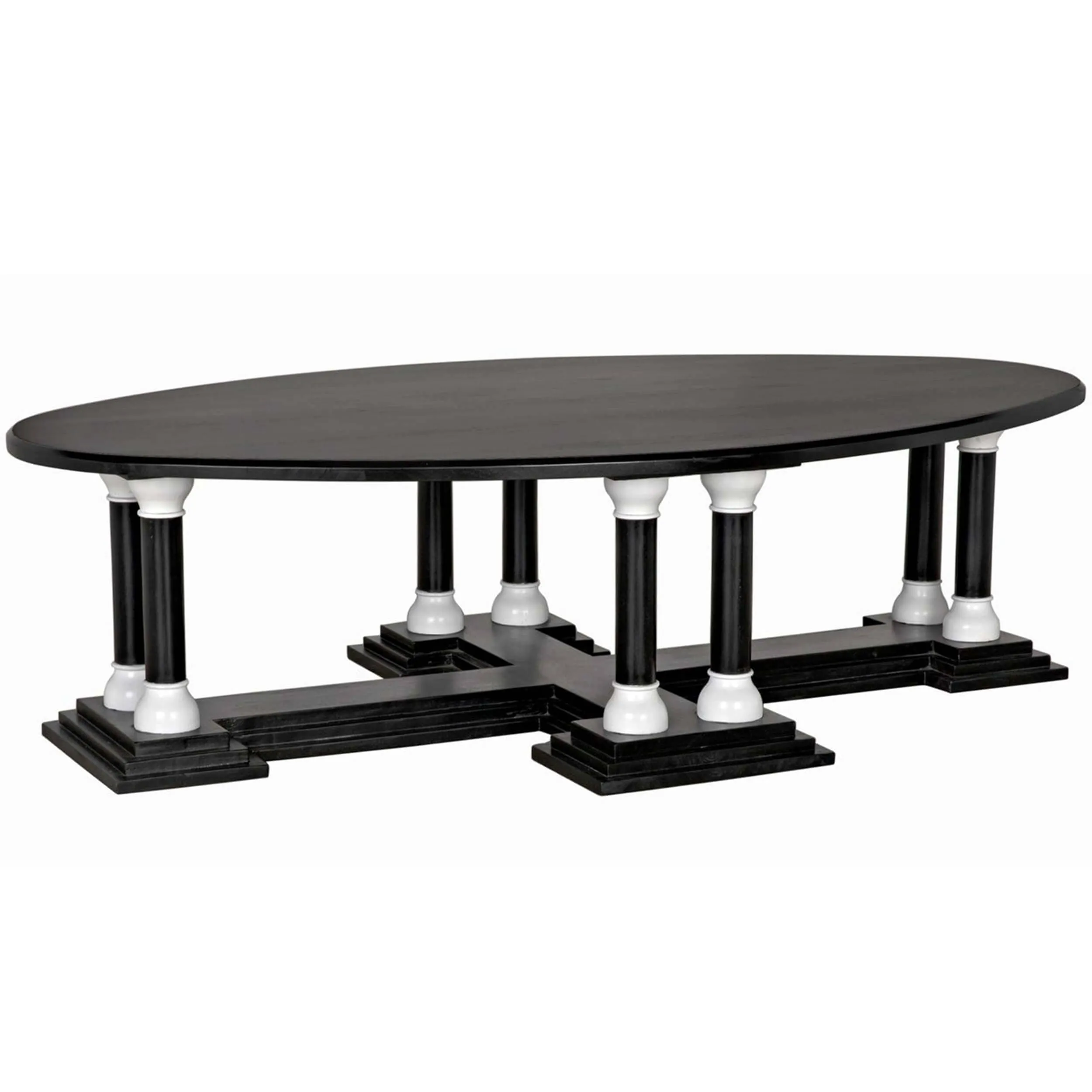 Desoto Coffee Table, Pale/Solid White