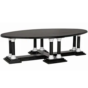 Desoto Coffee Table, Pale/Solid White