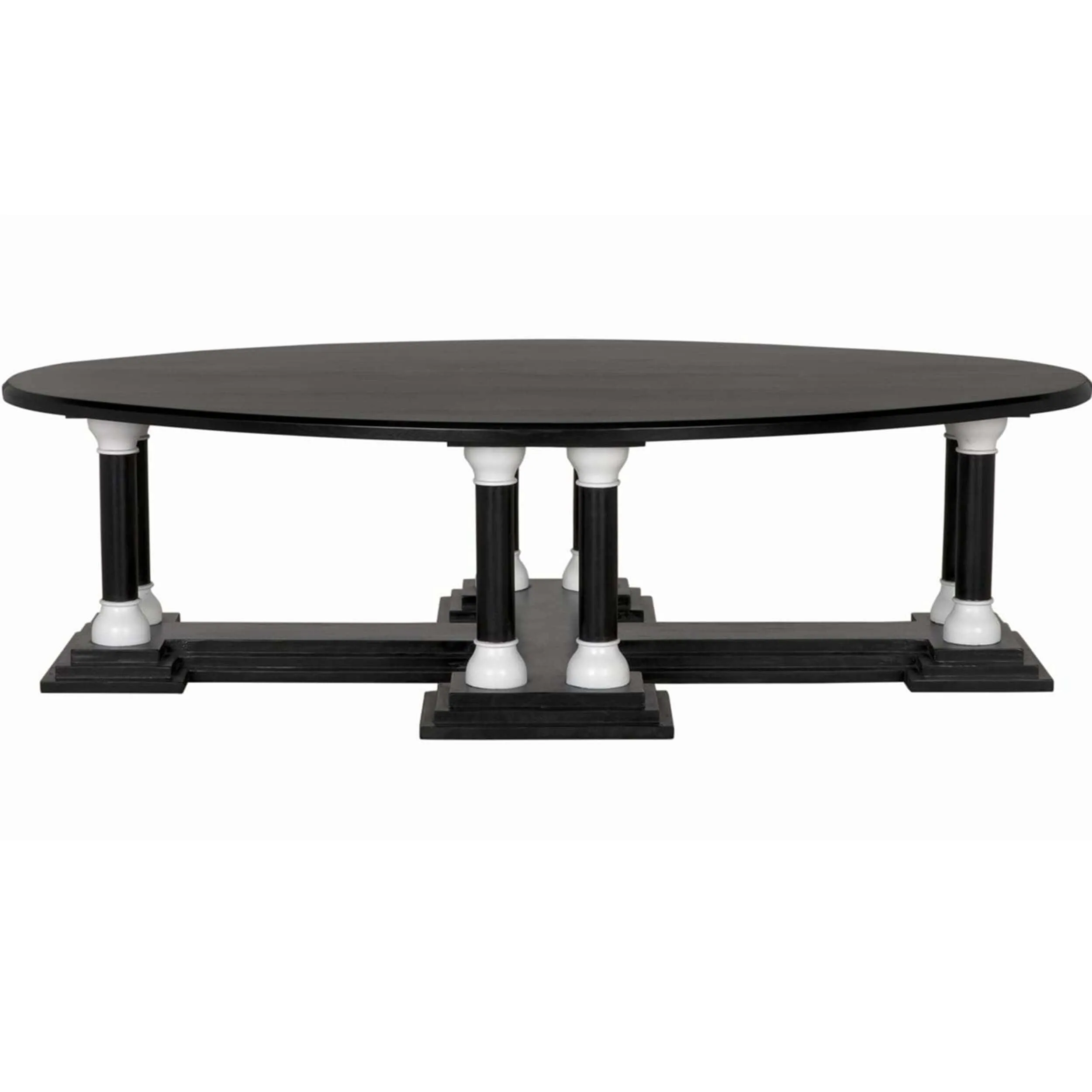 Desoto Coffee Table, Pale/Solid White