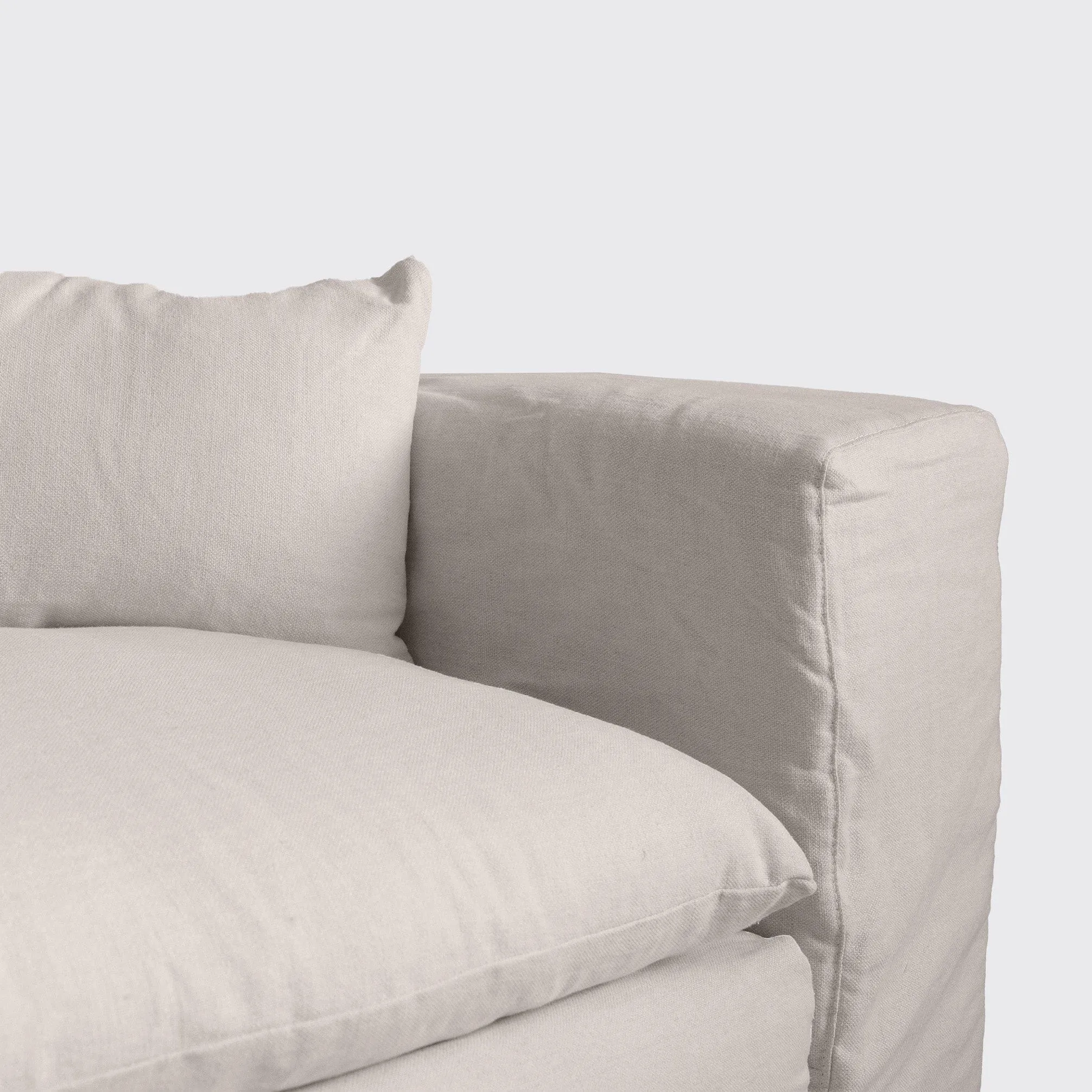 Extra Cover Ibiza Haven Linen Corner Sofa | 270x105/270x70cm