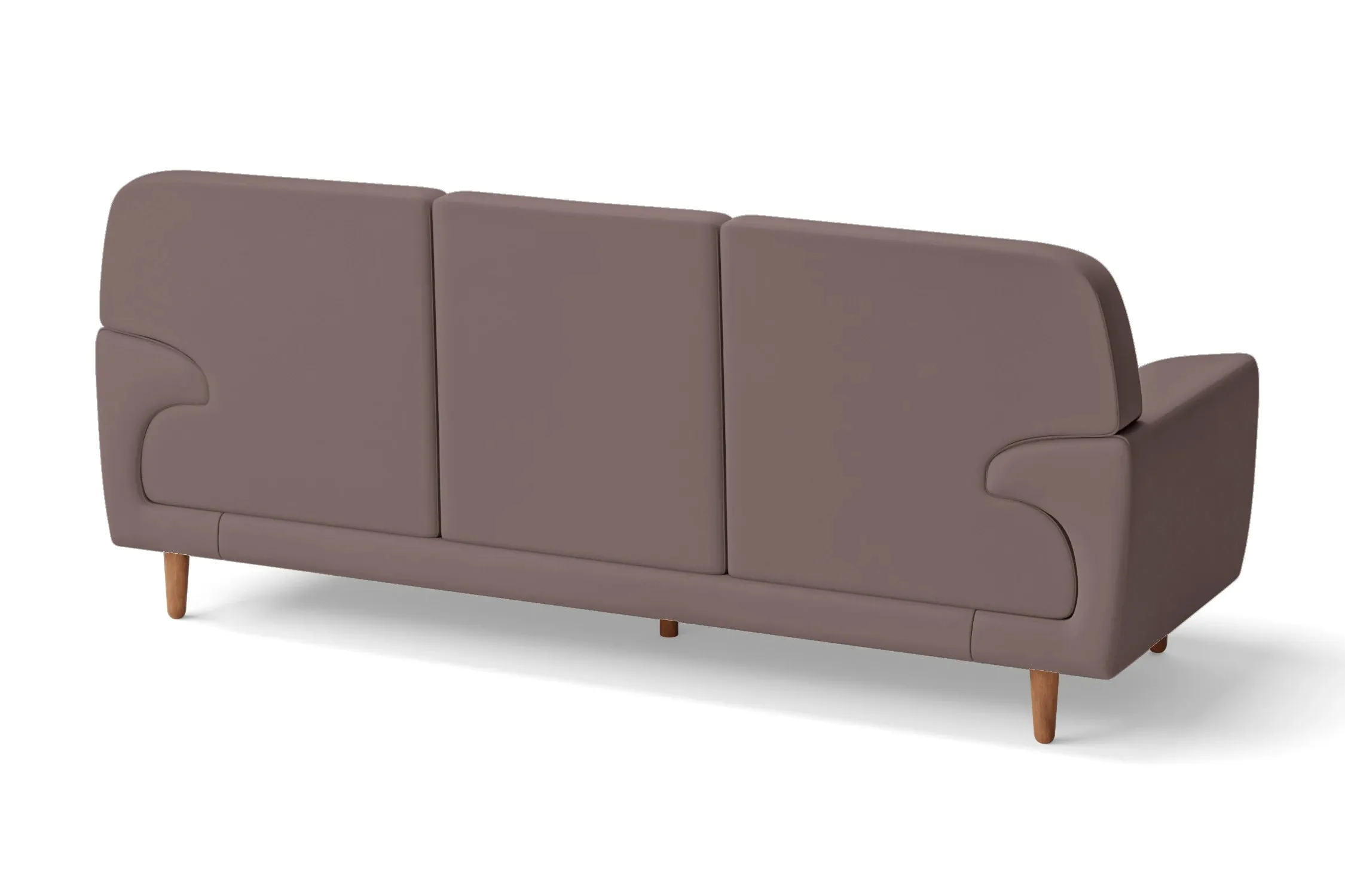 Ferrara 3 Seater Sofa Rose Taupe Leather
