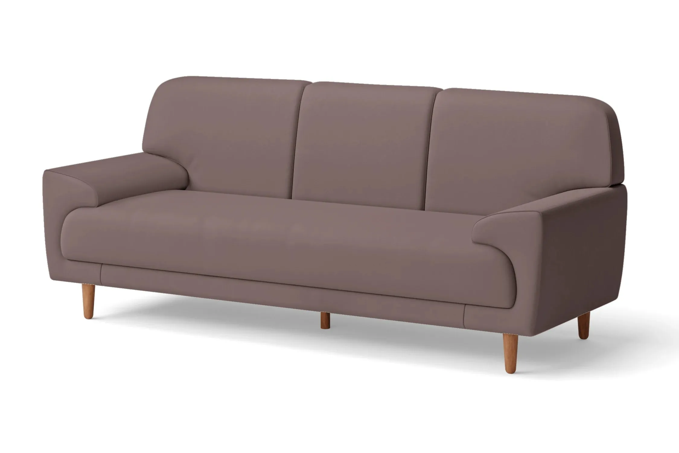 Ferrara 3 Seater Sofa Rose Taupe Leather