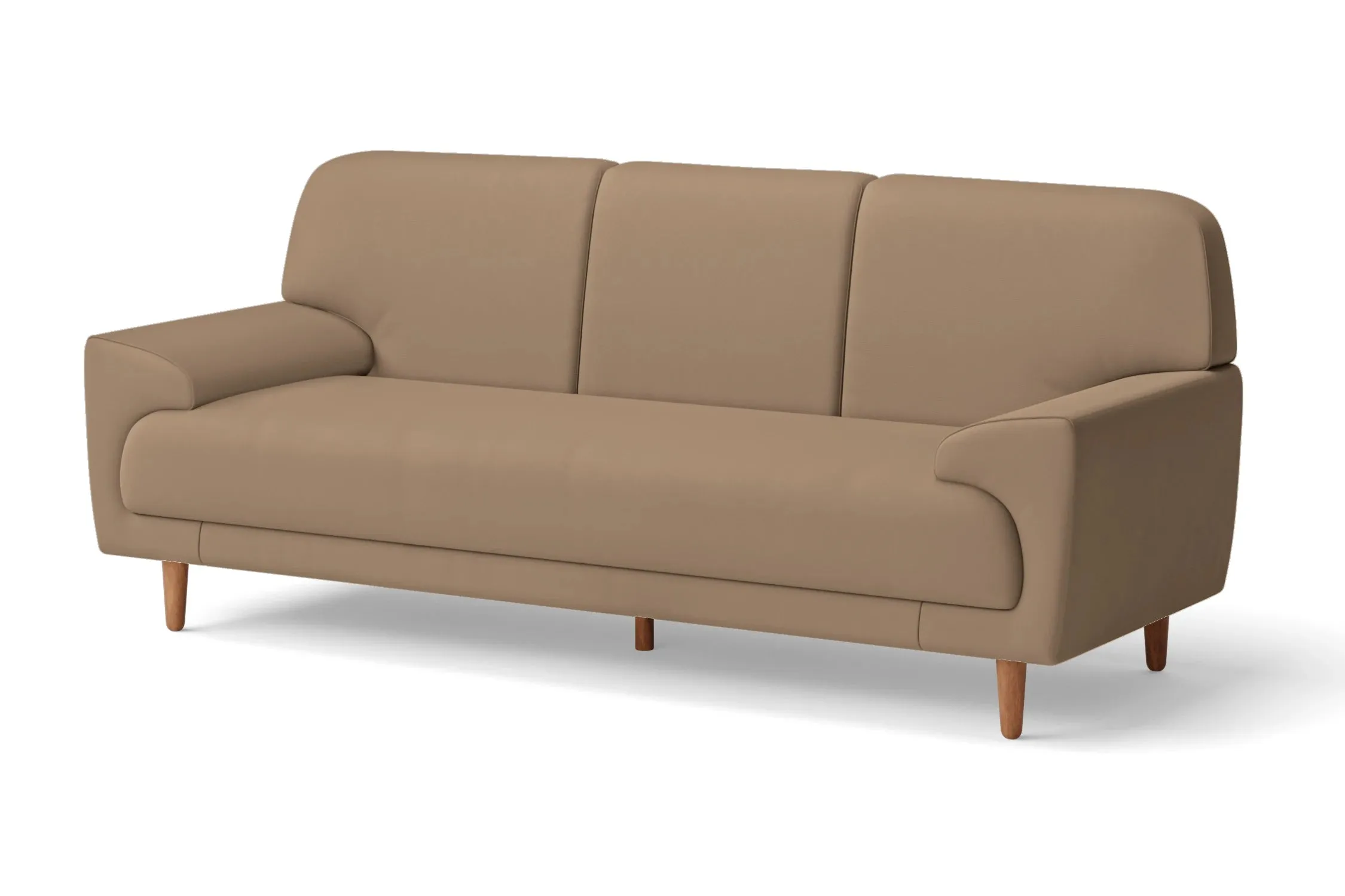 Ferrara 3 Seater Sofa Stone Leather