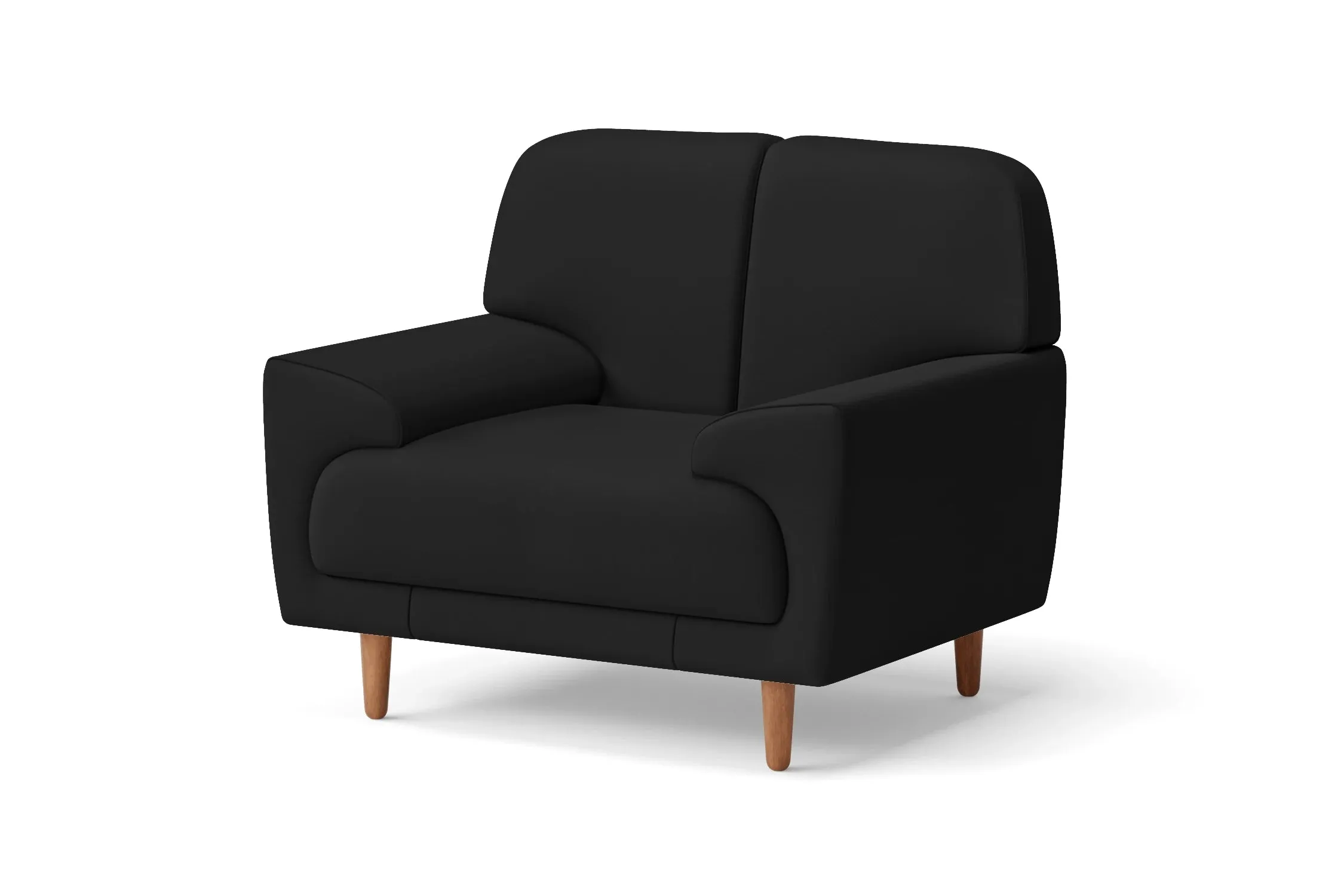 Ferrara Armchair Black Leather