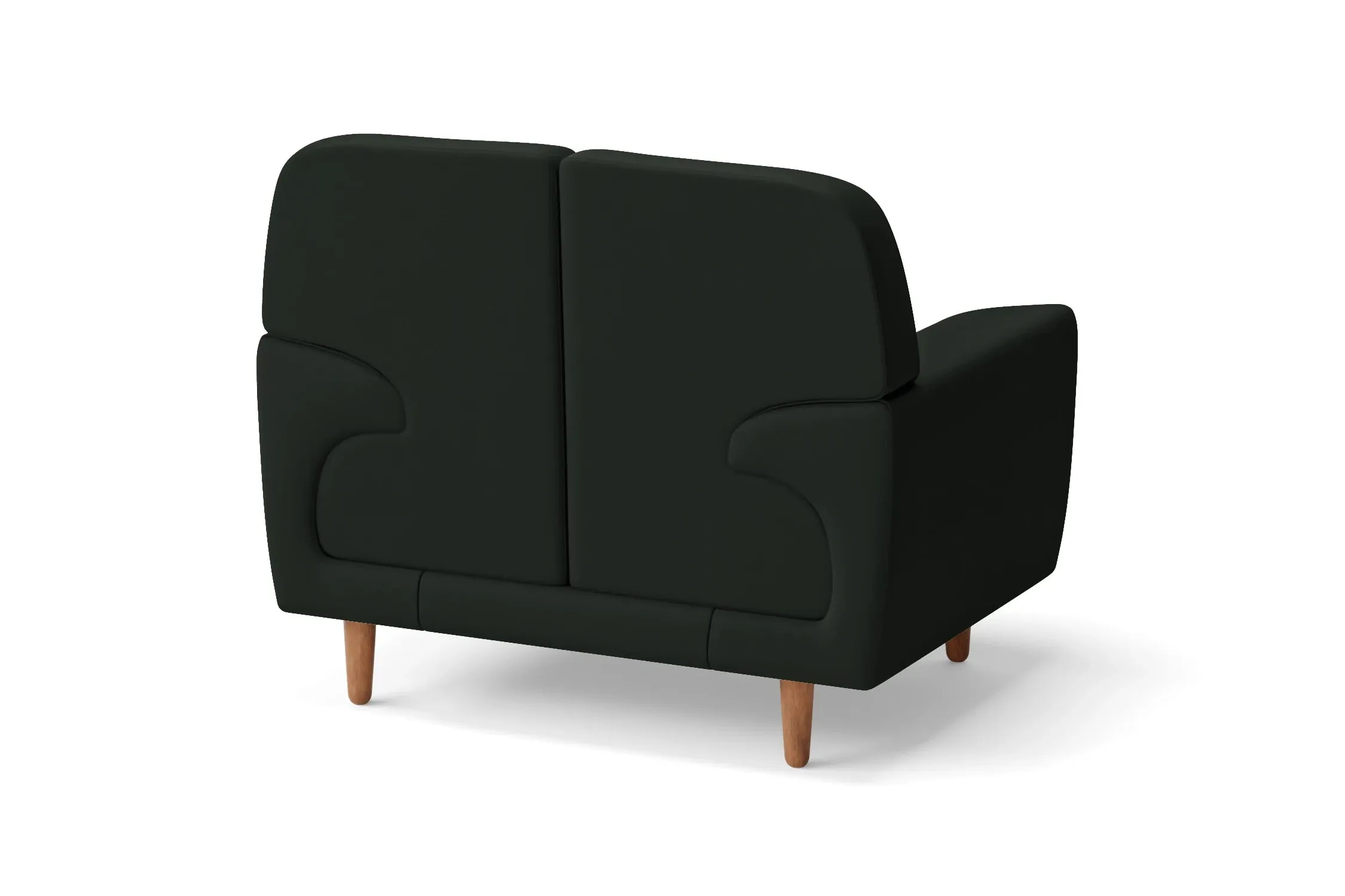 Ferrara Armchair Green Leather