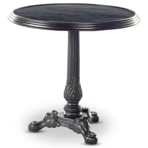 Iron Tea Table, Black Marble