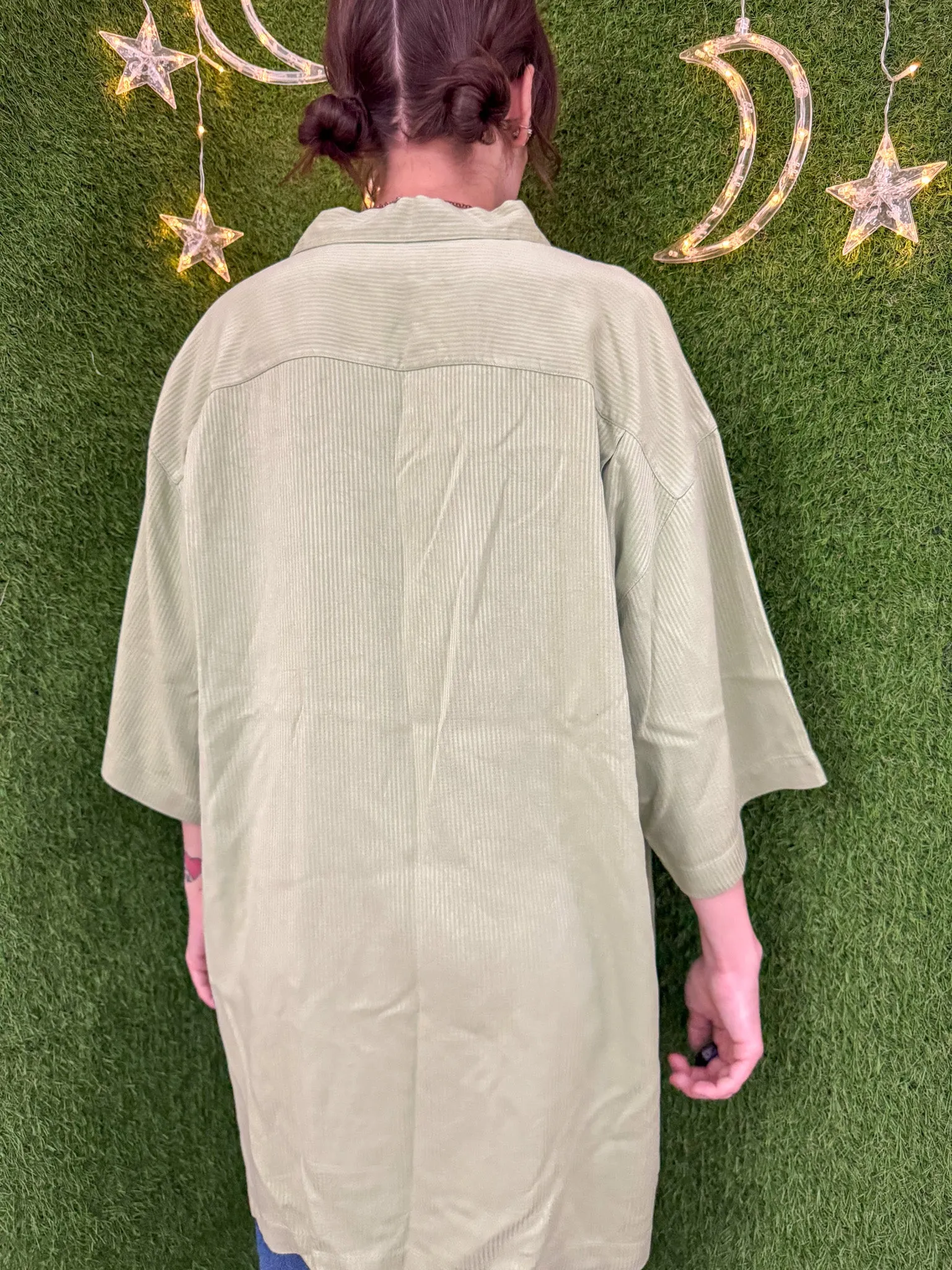 Landslide Green Button Up L