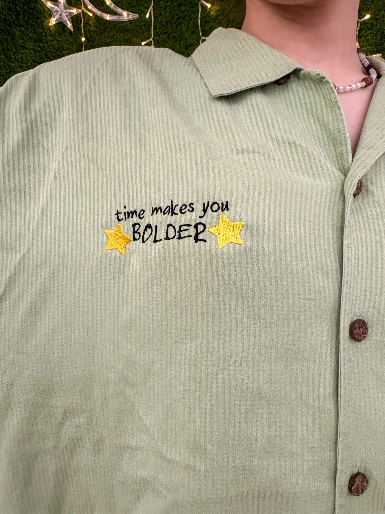 Landslide Green Button Up L