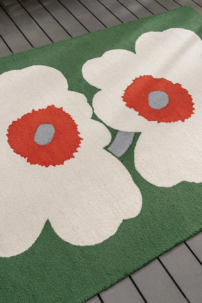 Marimekko Uniko 60th Anniversary Green Rug