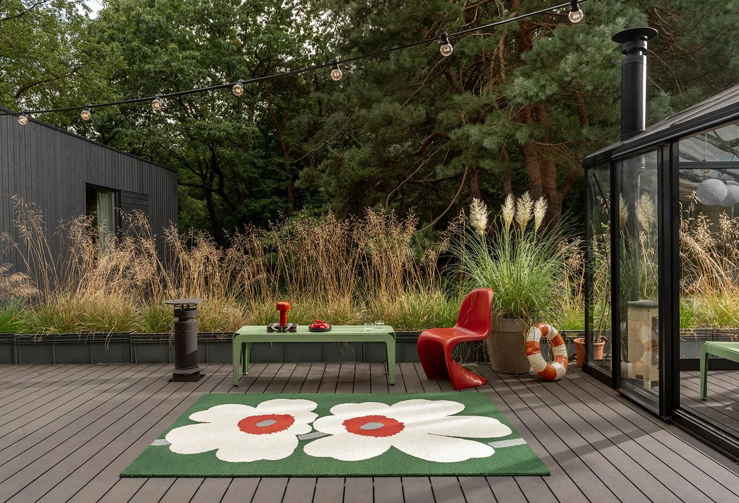 Marimekko Uniko 60th Anniversary Green Rug