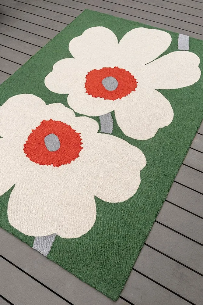 Marimekko Uniko 60th Anniversary Green Rug