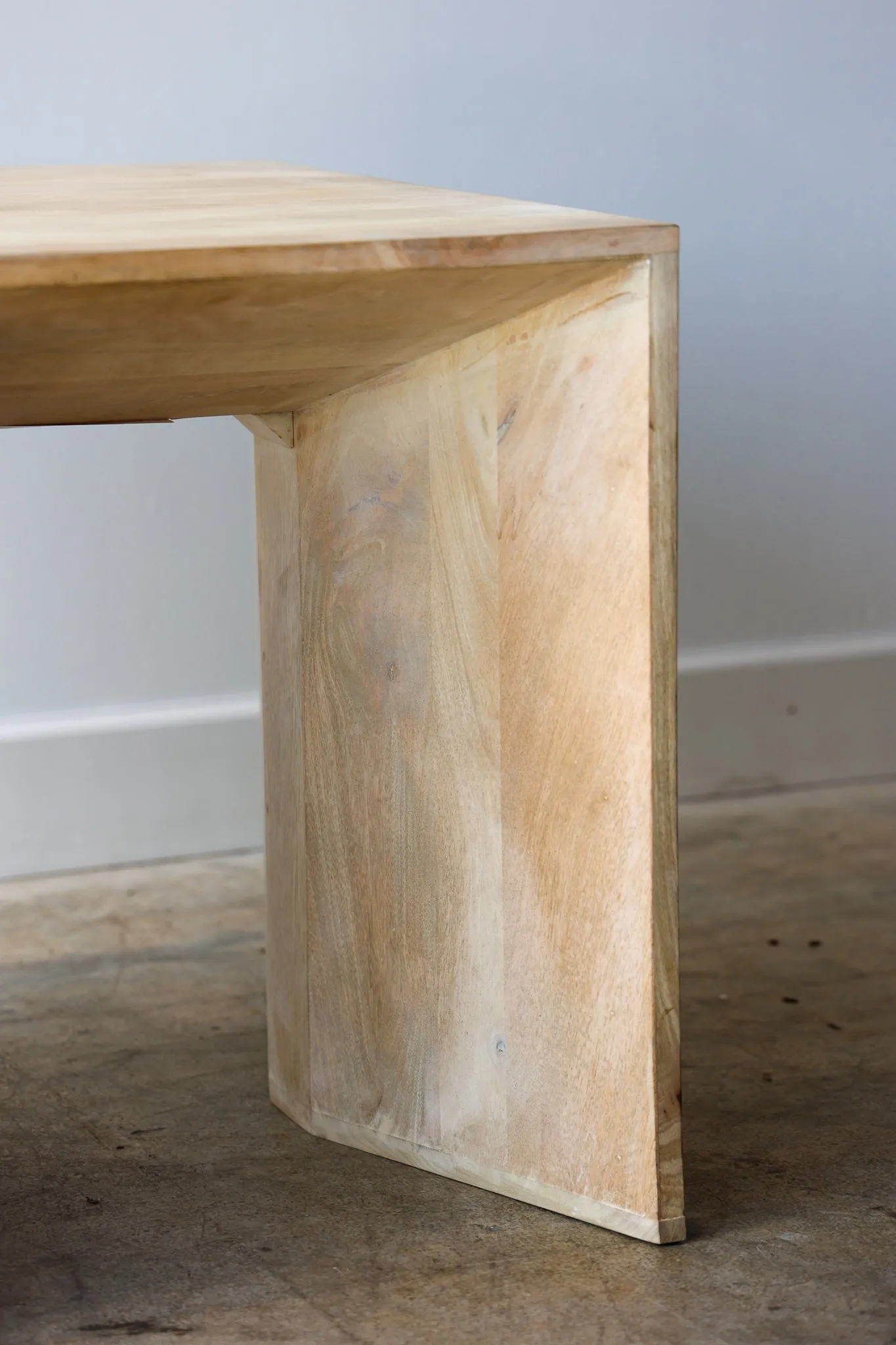Nate Bleached Mango Wood Accent Table