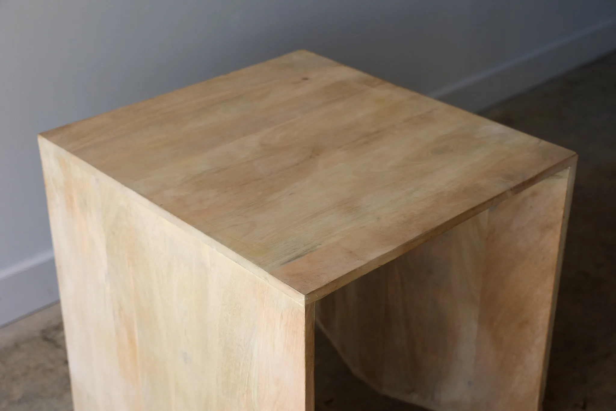 Nate Bleached Mango Wood Accent Table