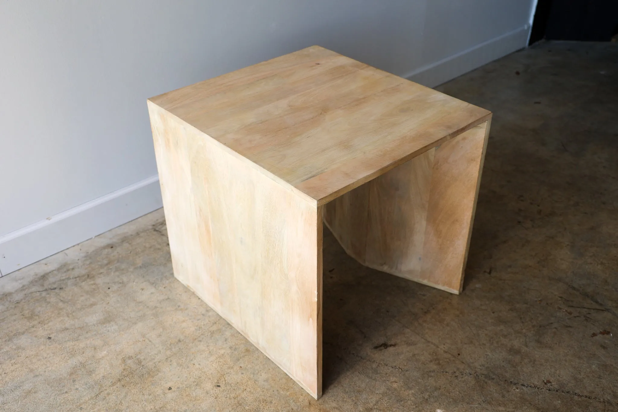 Nate Bleached Mango Wood Accent Table