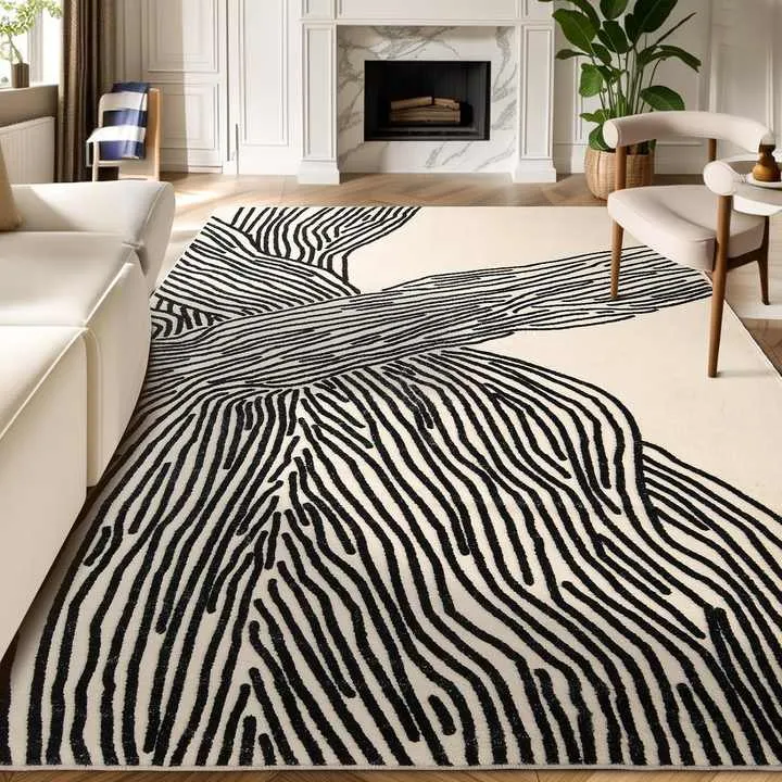 Nordic Style Large 3D Tufted Carpets-سجاد كبير منقوش