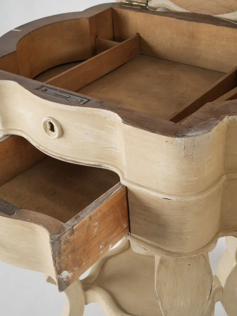 Pair of antique Italian nightstands - beige