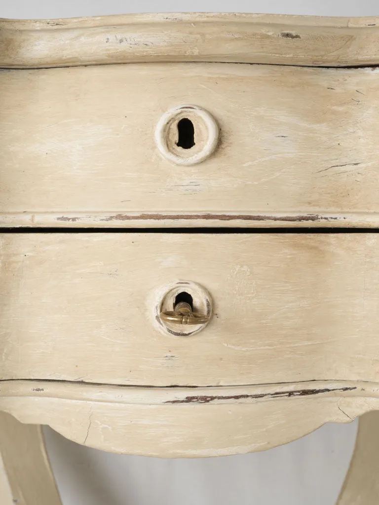 Pair of antique Italian nightstands - beige