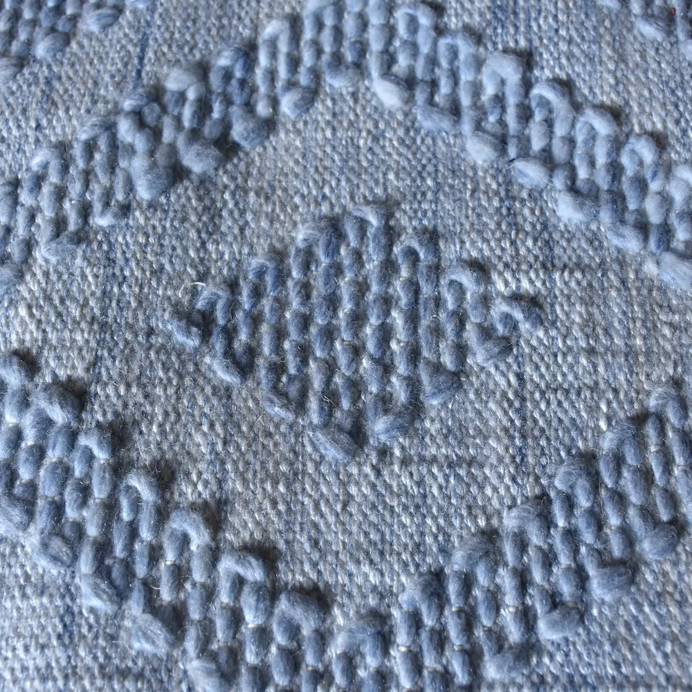 Patmos Blue Diamond Pattern Rug