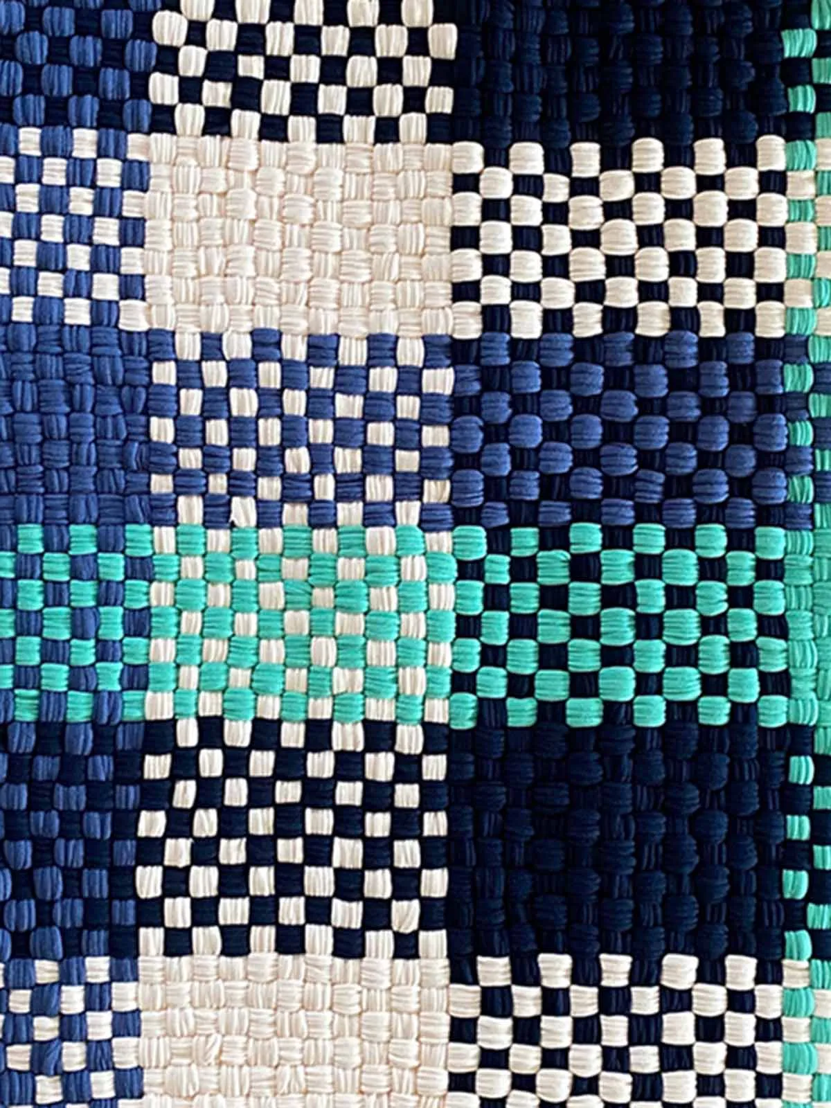 Rectangular Rugs Sea-Green-Blue-off-White-Navy