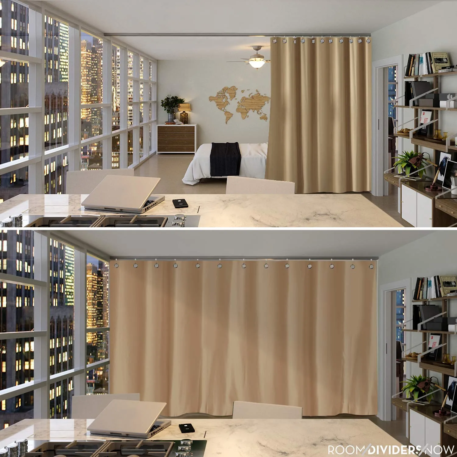 Room Divider Curtain, 7ft Tall X 4ft Wide