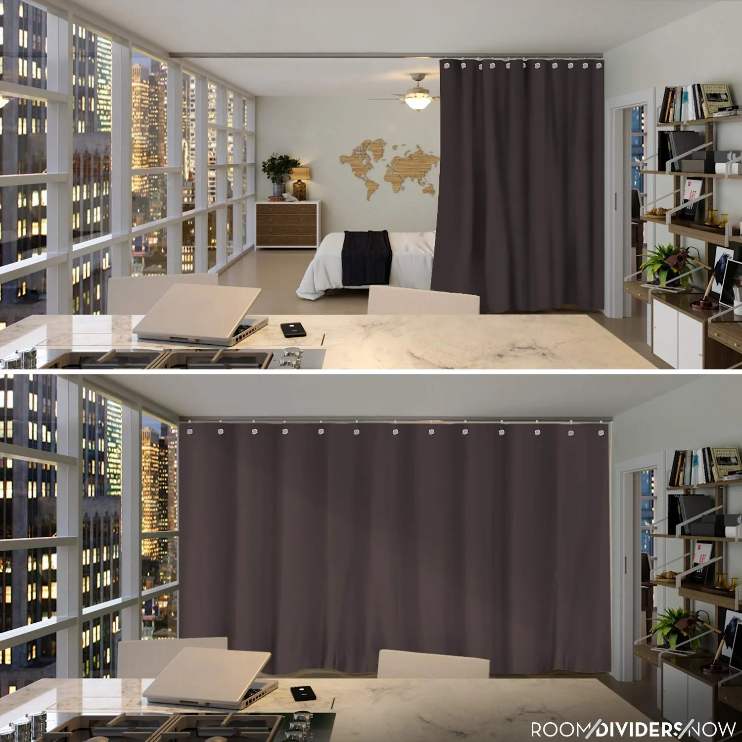 Room Divider Curtain, 7ft Tall X 4ft Wide