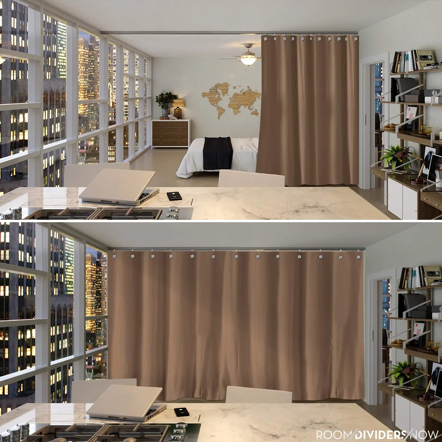 Room Divider Curtain, 7ft Tall X 4ft Wide