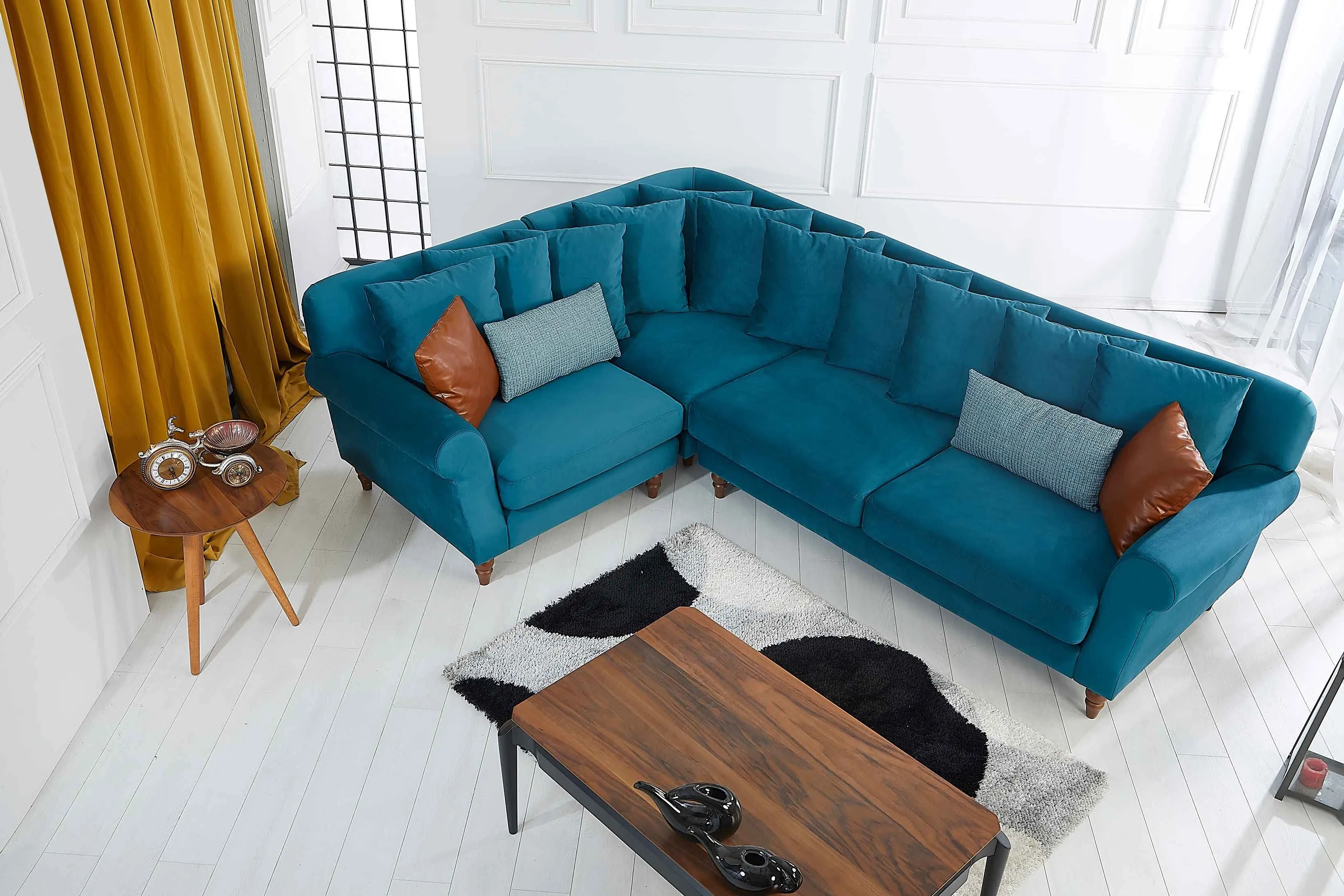 Rubeza Paula 1 Seater/Corner/2 Seater - Ocean Green