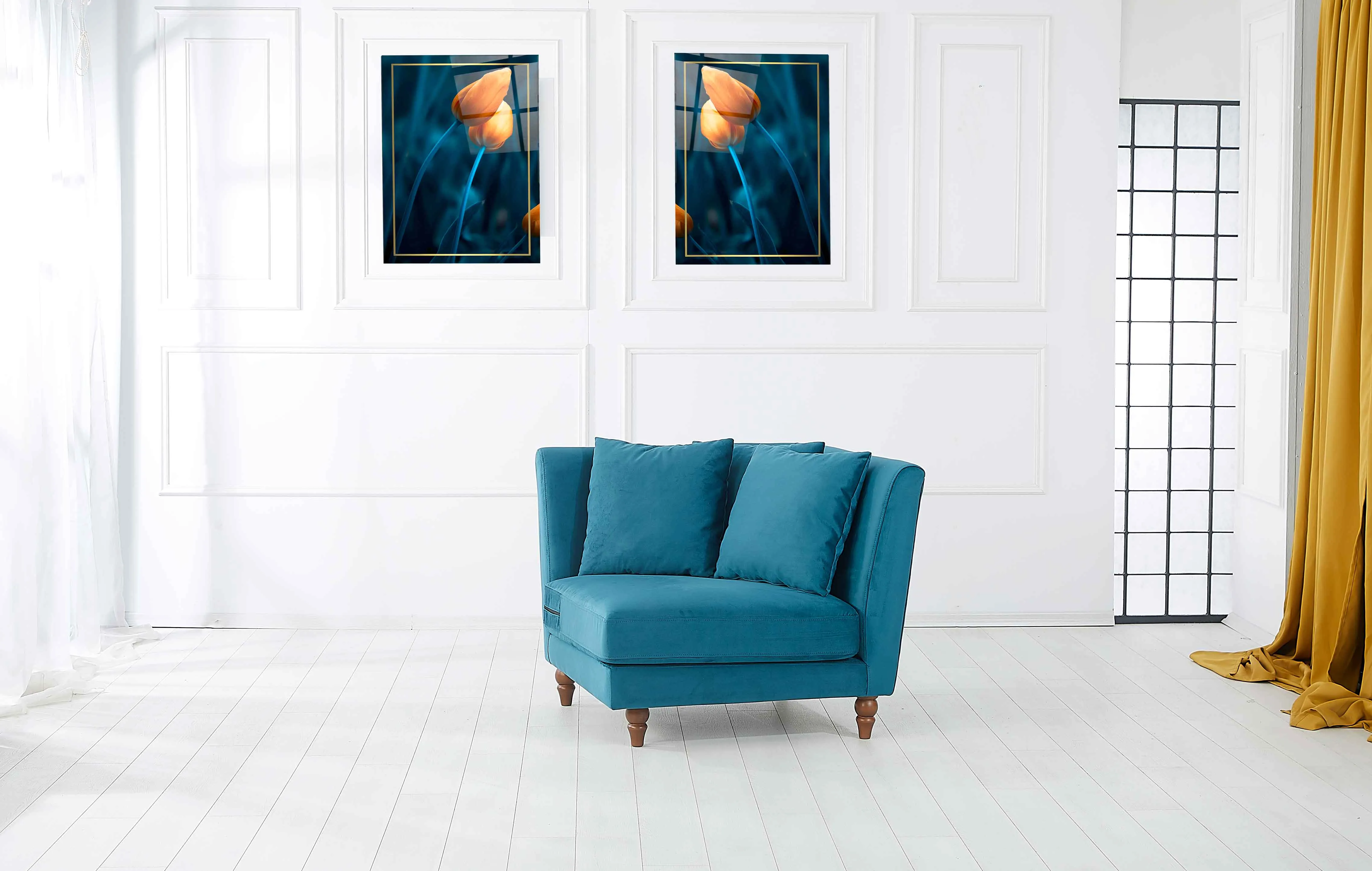 Rubeza Paula 1 Seater/Corner/2 Seater - Ocean Green