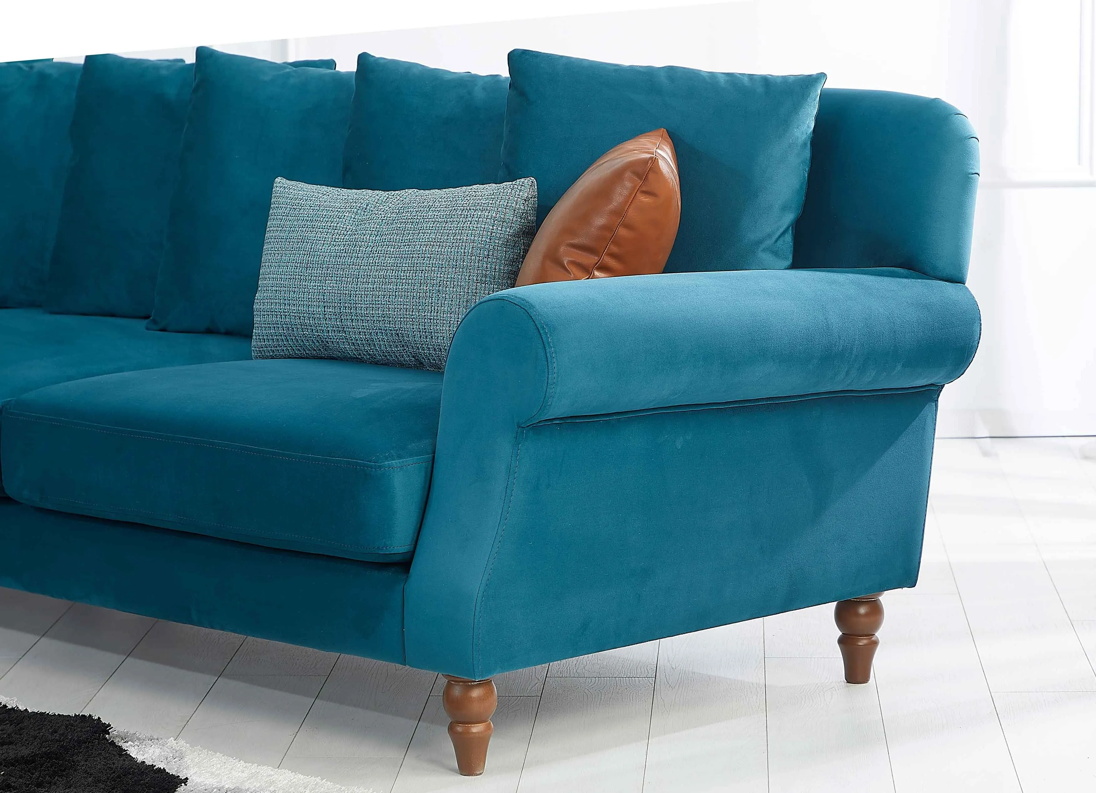 Rubeza Paula 1 Seater/Corner/2 Seater - Ocean Green