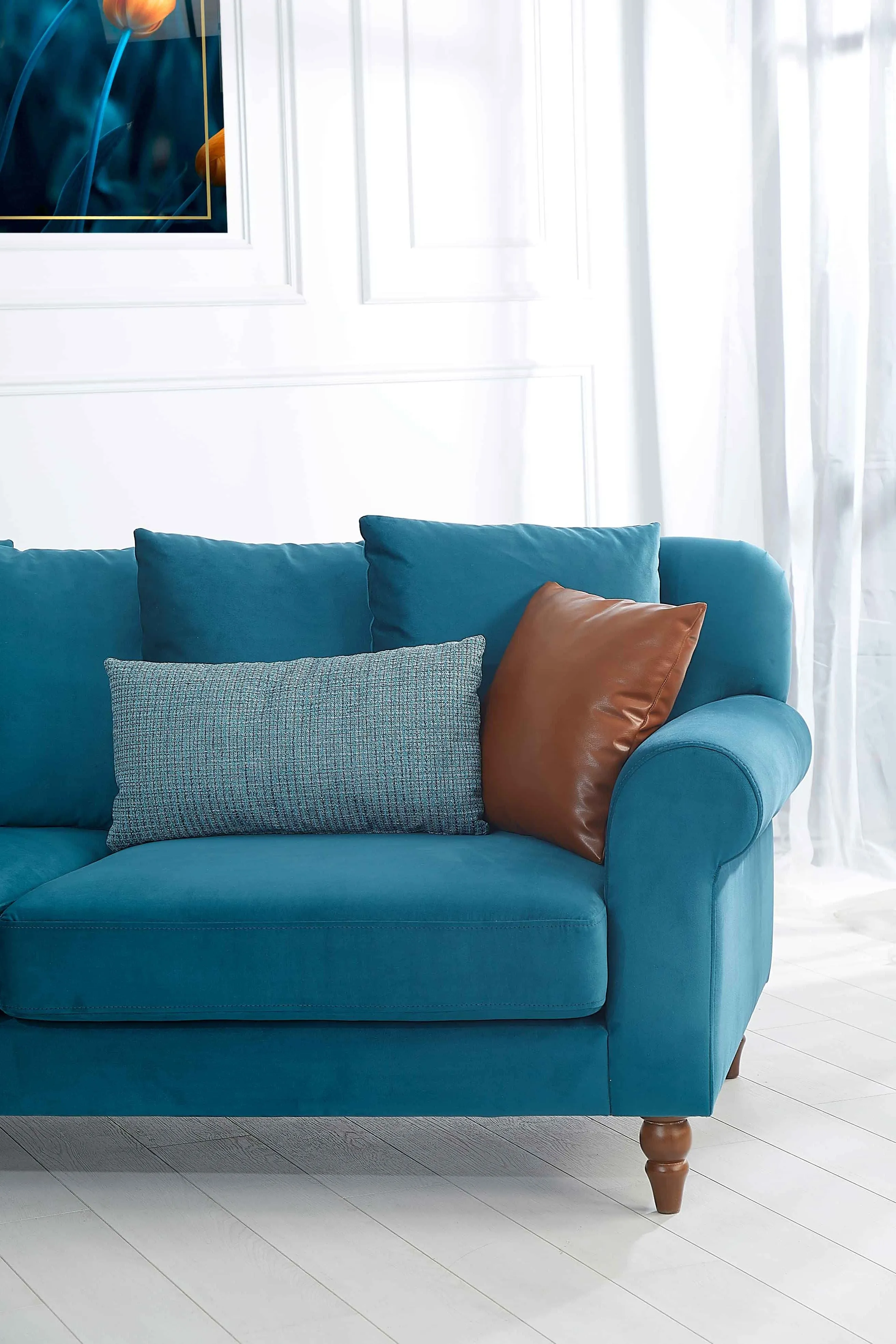 Rubeza Paula 1 Seater/Corner/2 Seater - Ocean Green