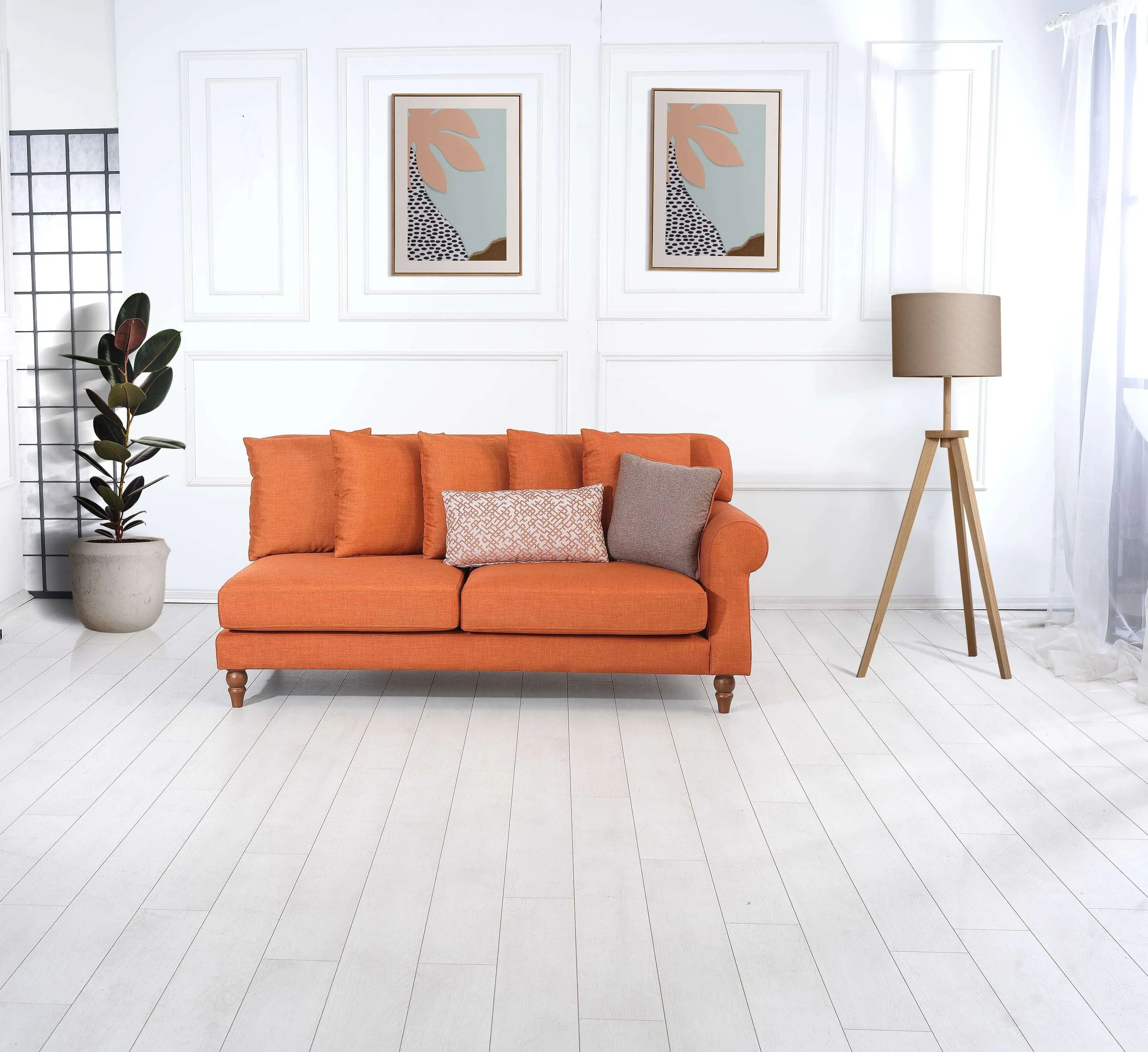 Rubeza Paula Chaise/2 Seater - Goldfish Orange