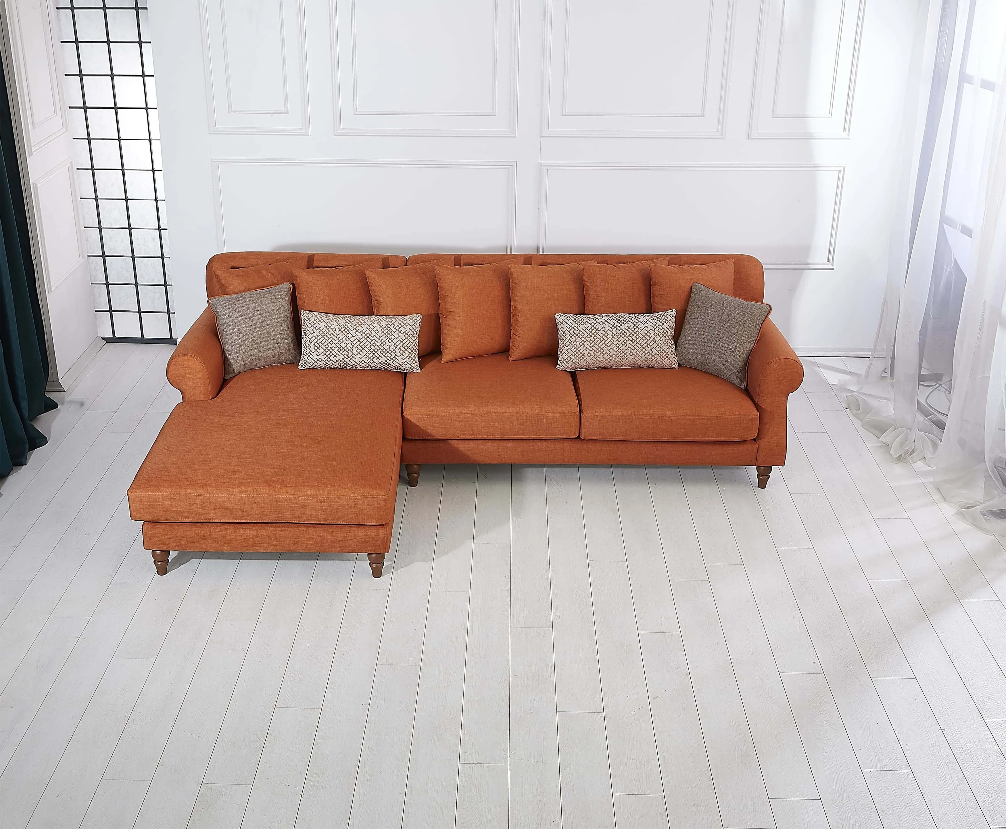 Rubeza Paula Chaise/2 Seater - Goldfish Orange