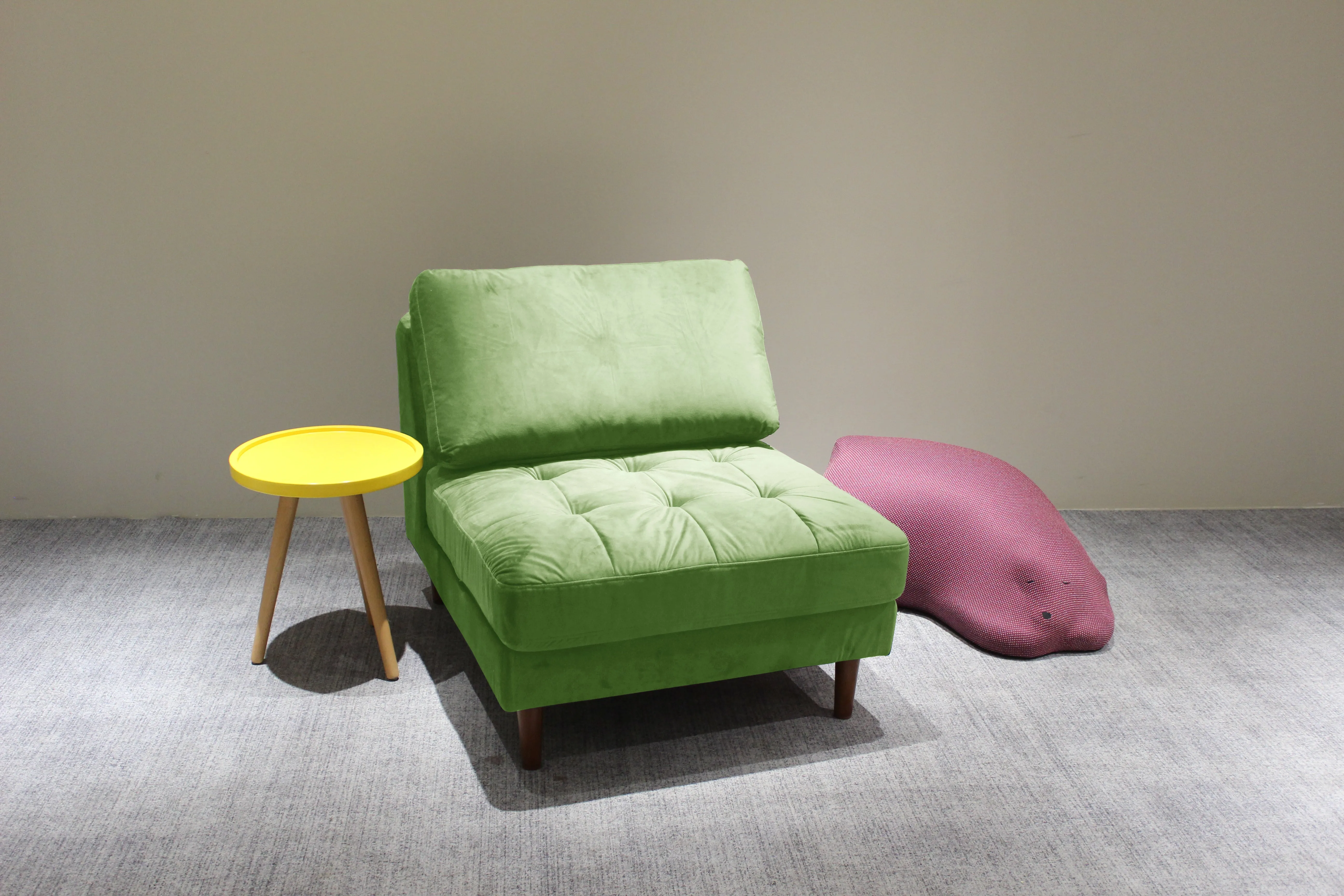Rubeza Scott 5 Seater Right Hand Facing Chaise End Corner Sofa - Grass Green 2