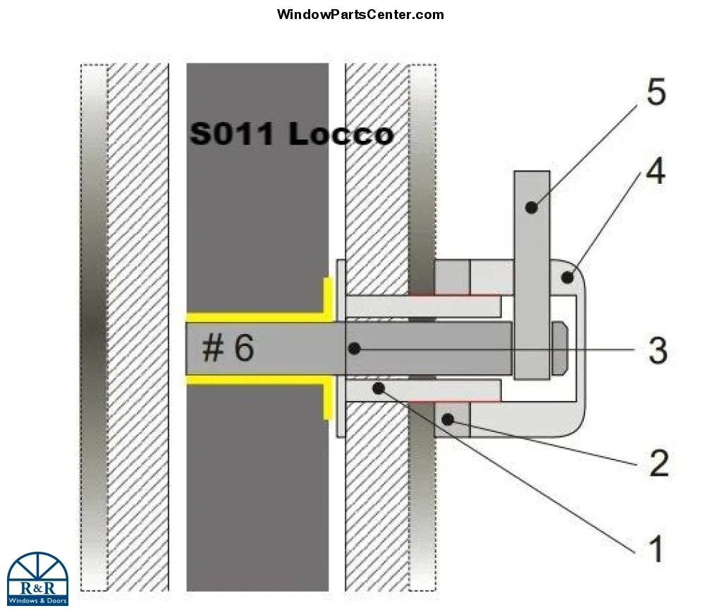 S012 - RocYork No-Ha 2.0 L S012 Cartel  Doorknob Privacy Lock for  Water Closet Toilet Lock