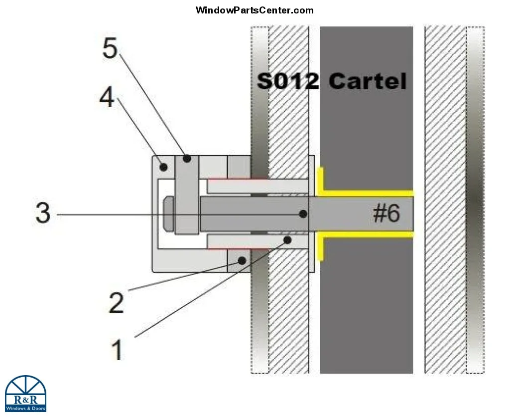 S012 - RocYork No-Ha 2.0 L S012 Cartel  Doorknob Privacy Lock for  Water Closet Toilet Lock