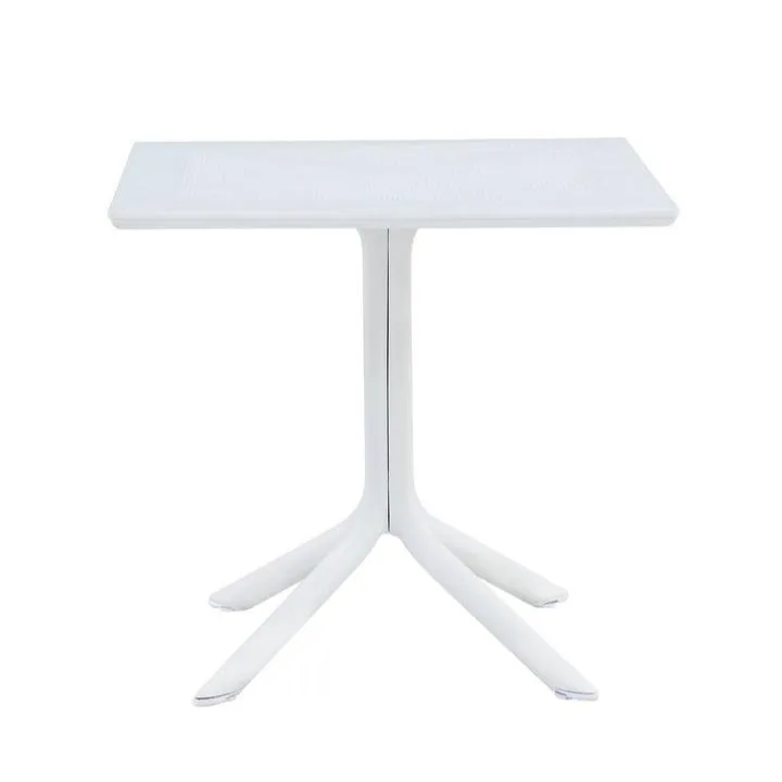 Elegant Santacruz White Cafe Table - Stylish Modern Design for Indoor & Outdoor Use