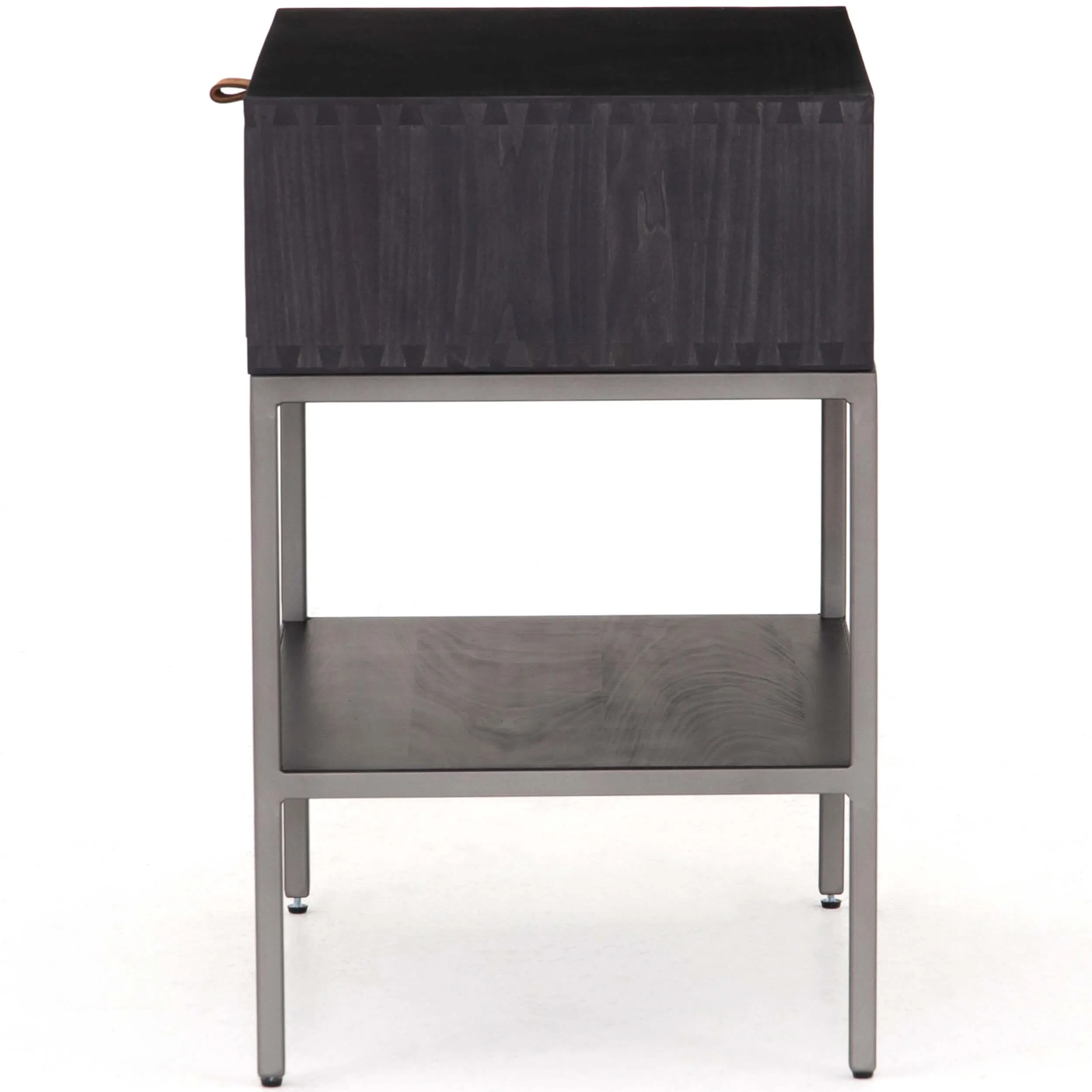 Trey Nightstand, Black Wash Poplar